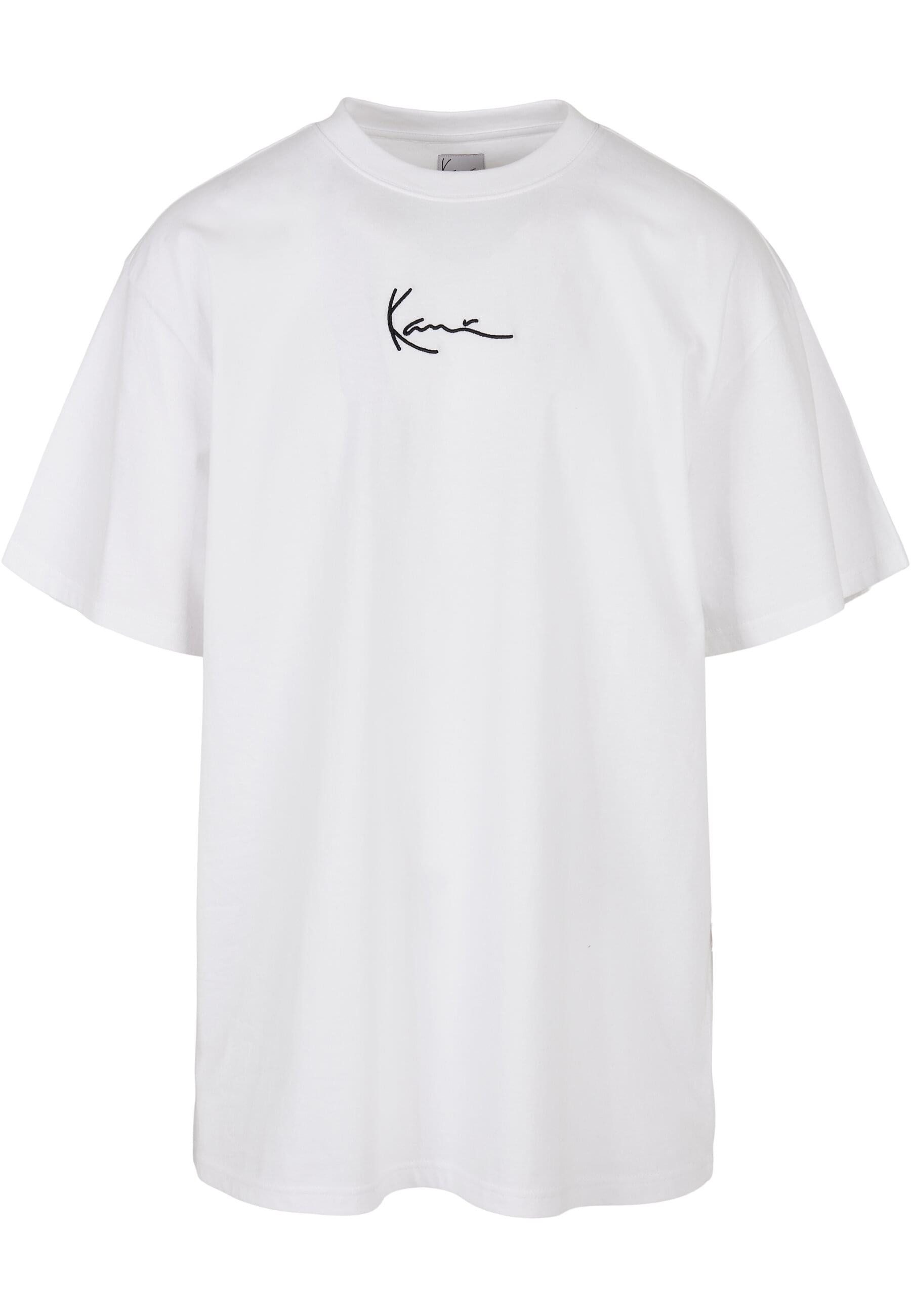 Karl Kani Kurzarmshirt Karl Kani Herren KKMQ12002 SMALL SIGNATURE TEE WHT (1-tlg)