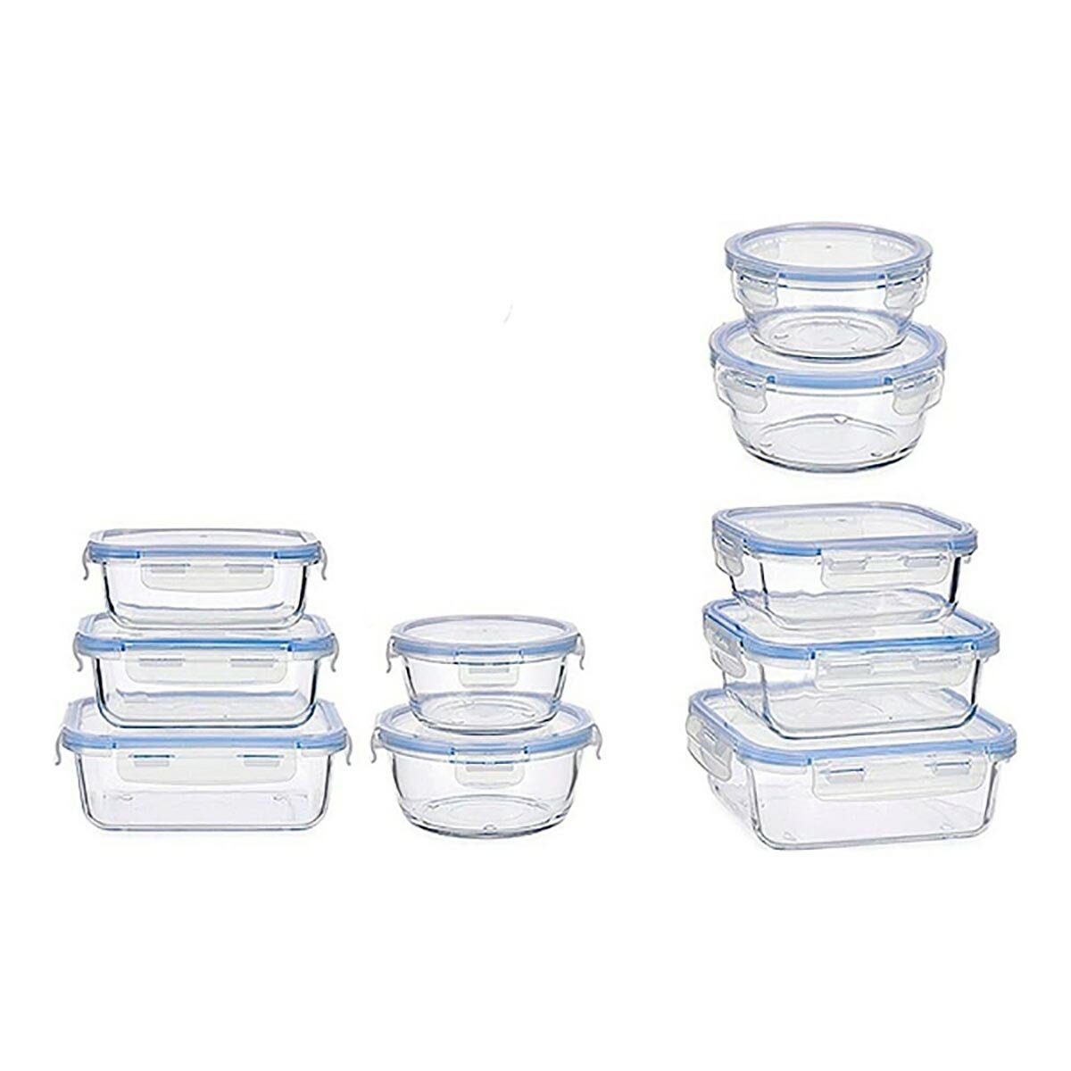 DOTMALL Lunchbox Set Kunststoffglas Brotdosen (5 Stück) transparentes