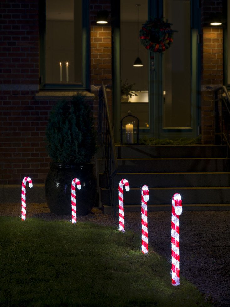 KONSTSMIDE Dekofigur Konstsmide LED Weihnachtsdeko Zuckerstangen 80