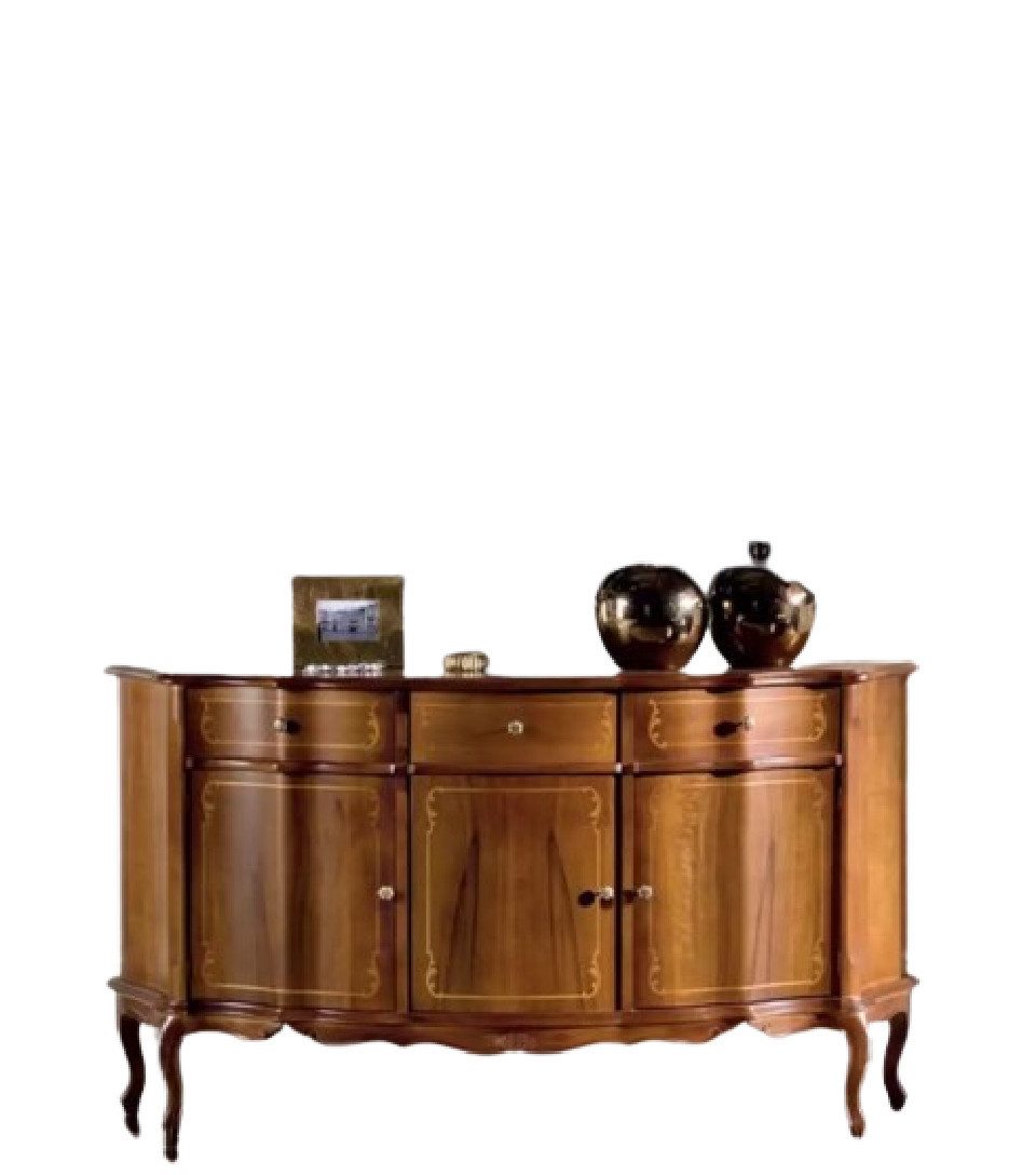 Xlmoebel Sideboard Braunes Lowboard mit Schubladen und Ablagefläche für Wohnzimmer (Sideboard, 1 St., Sideboard), Hergestellt in Europa