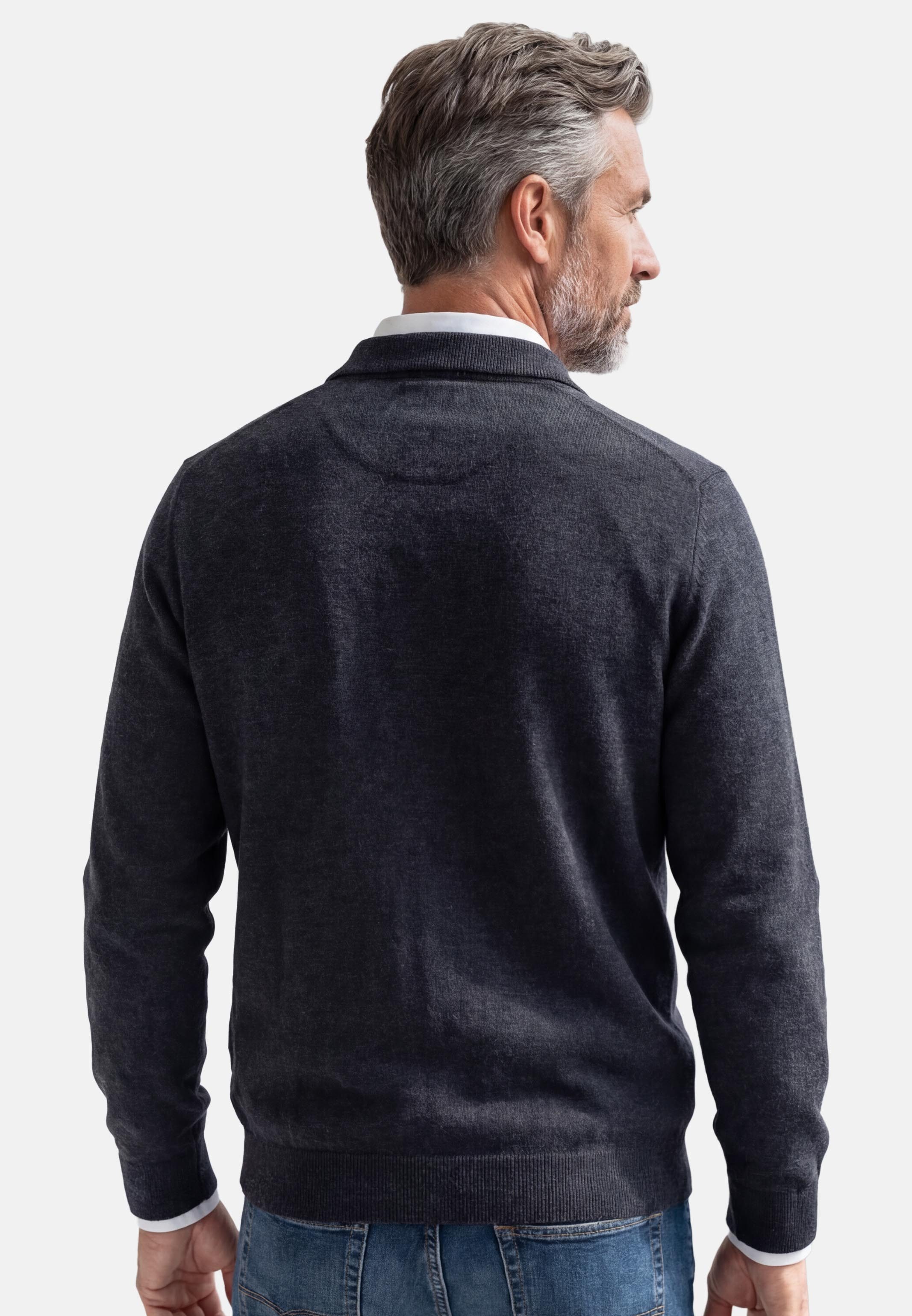 Redmond Strickjacke Basic (1-tlg) Strickjacke - Baumwolle - Atmungsaktiv
