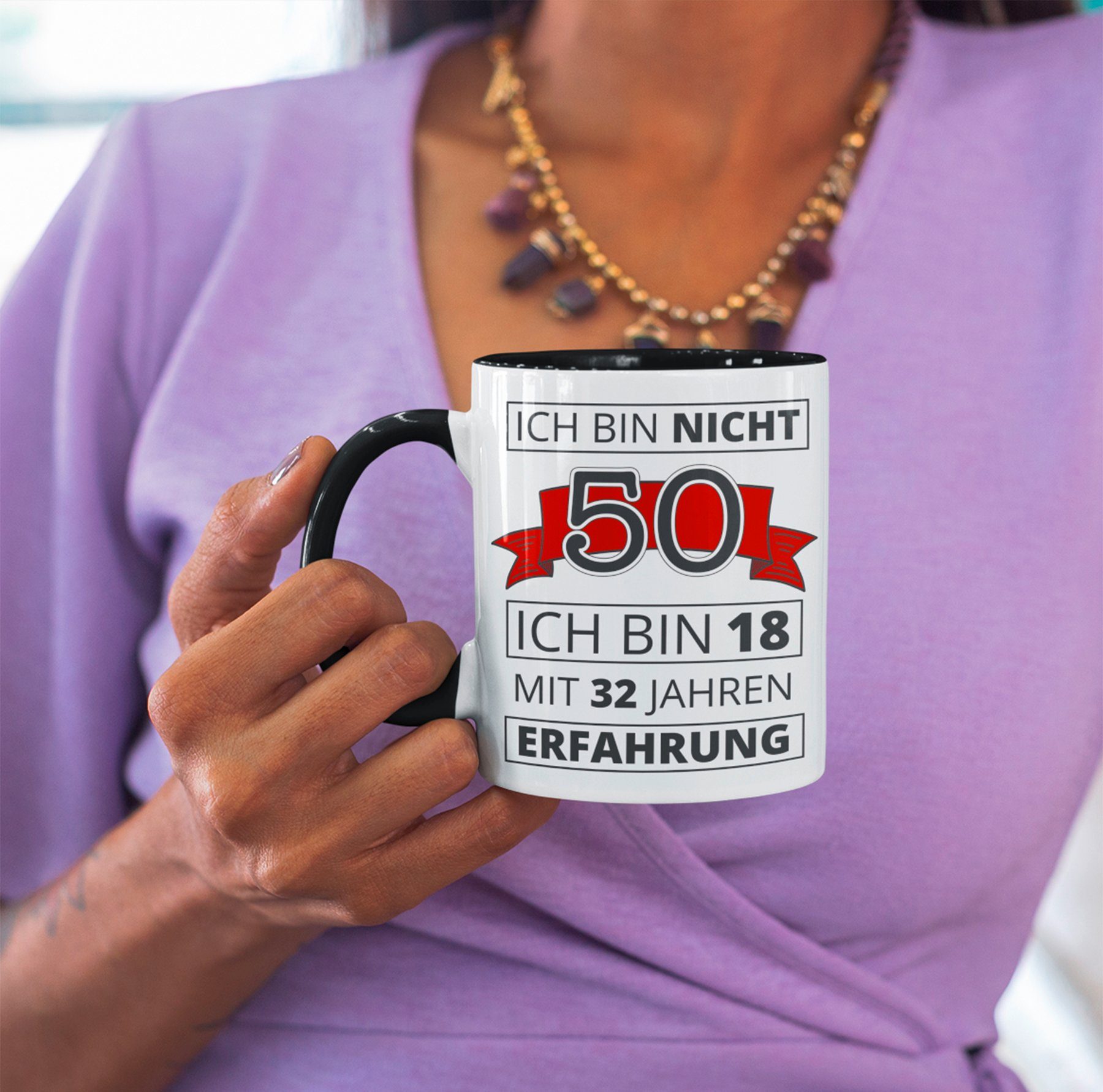 Tasse nicht Ich bin Up Geburtstag 50 50. Close Tasse