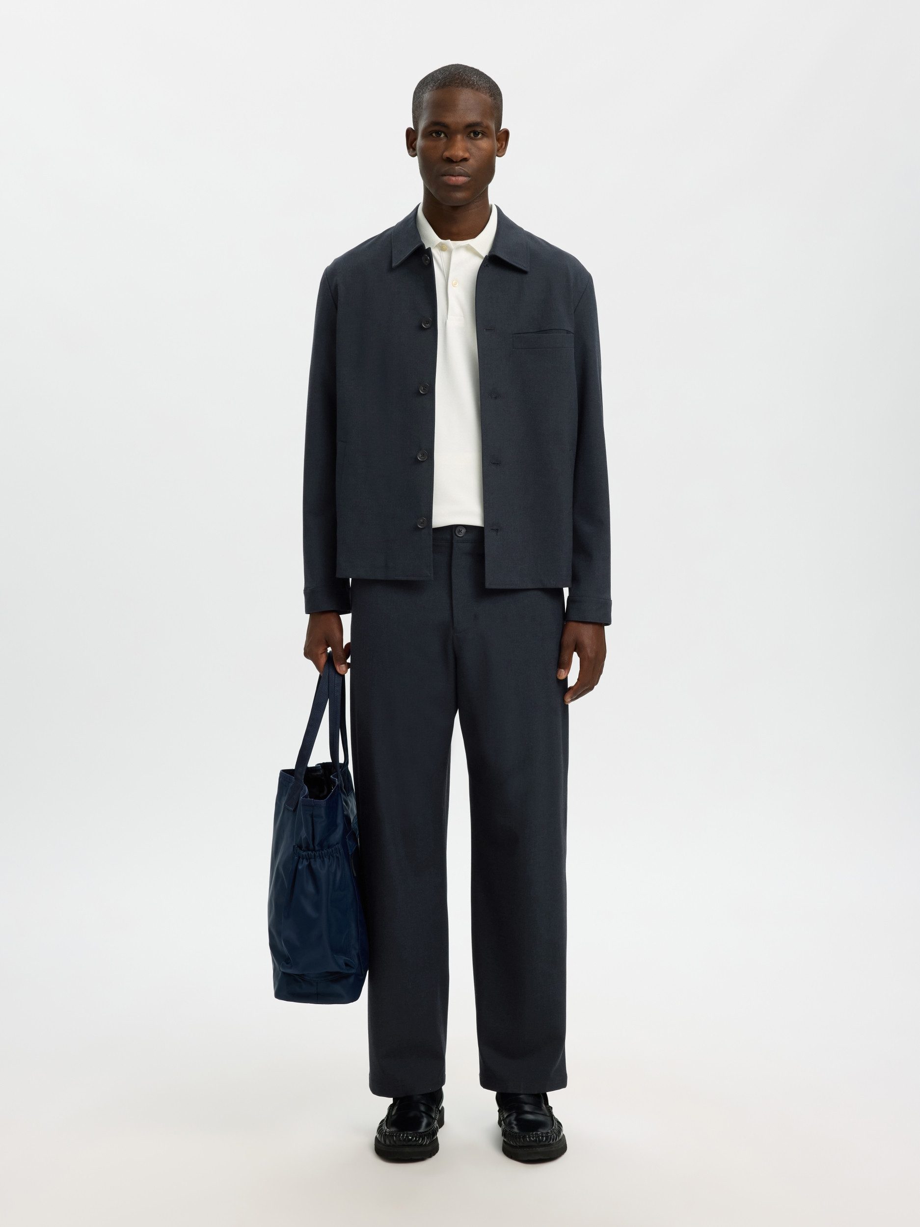 SELECTED HOMME Chinohose SLH220-LOOSE ROBERT FLEX PANT NOOS