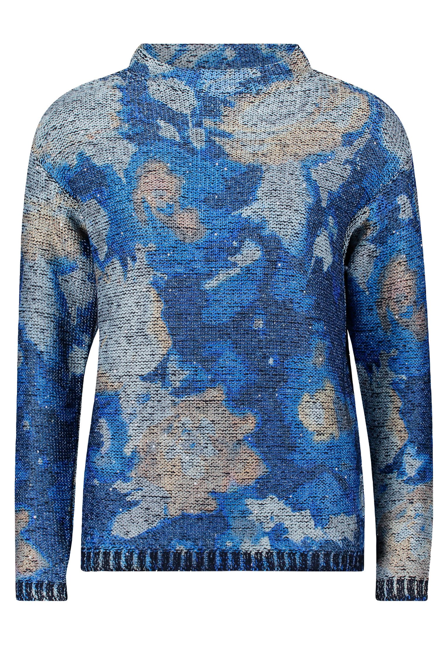 Betty Barclay Strickpullover Damen Grobstrick-Pullover mit Print (1-tlg) günstig online kaufen
