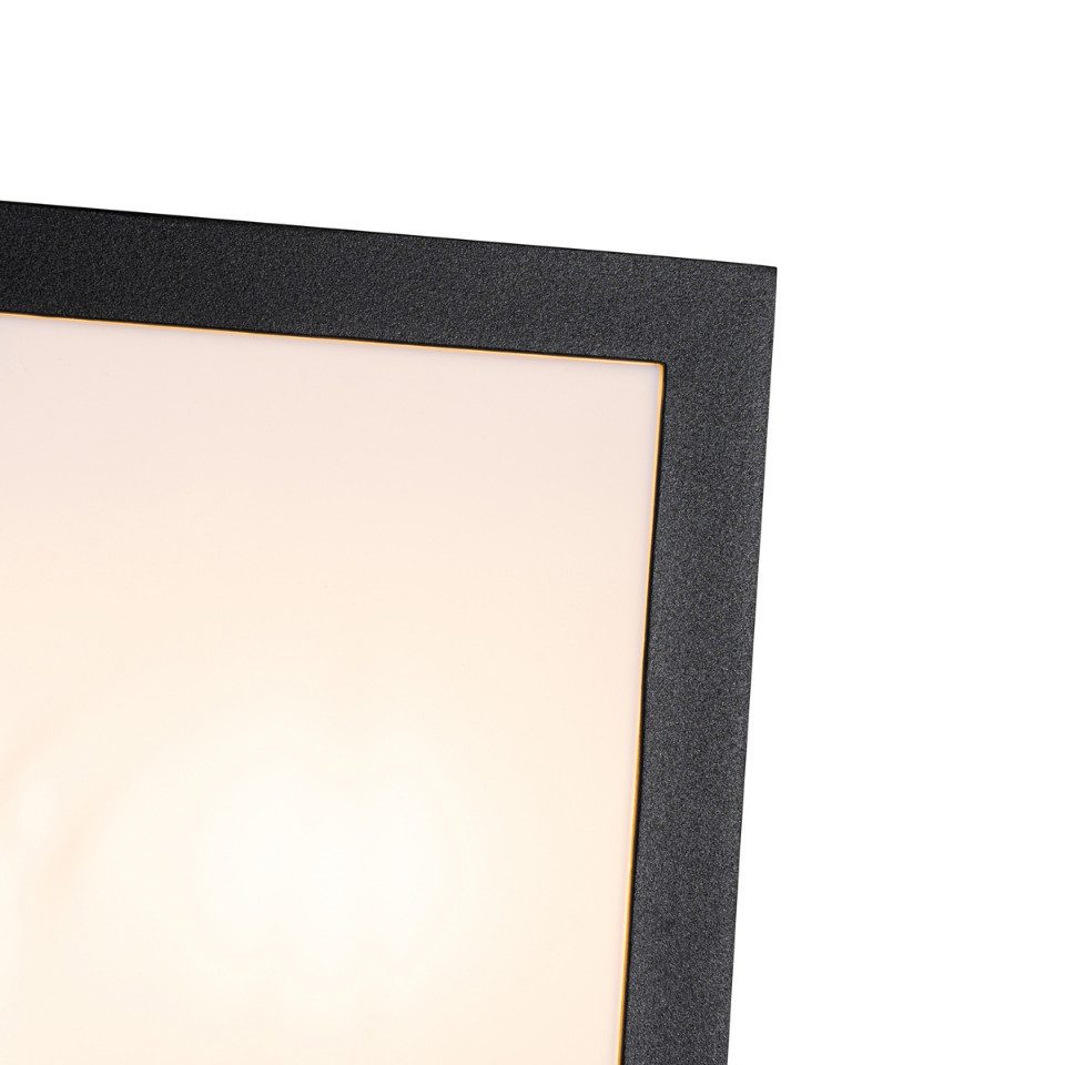 Qazqa Außen-Deckenleuchte Jeffrey, ohne Leuchtmittel, E27, Schwarz, Modern, günstig online kaufen