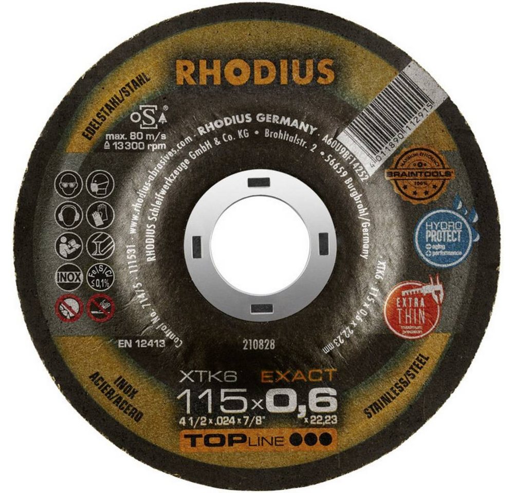 Thumbnail - Rhodius Trennscheibe Trennscheibe 115 x 0.6 x 22.23 mm
