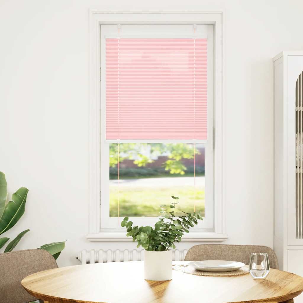 vidaXL Jalousie 65 x 100 cm Plissee Rosa 65x100 cm Stoffbreite 64,4 cm Polyester