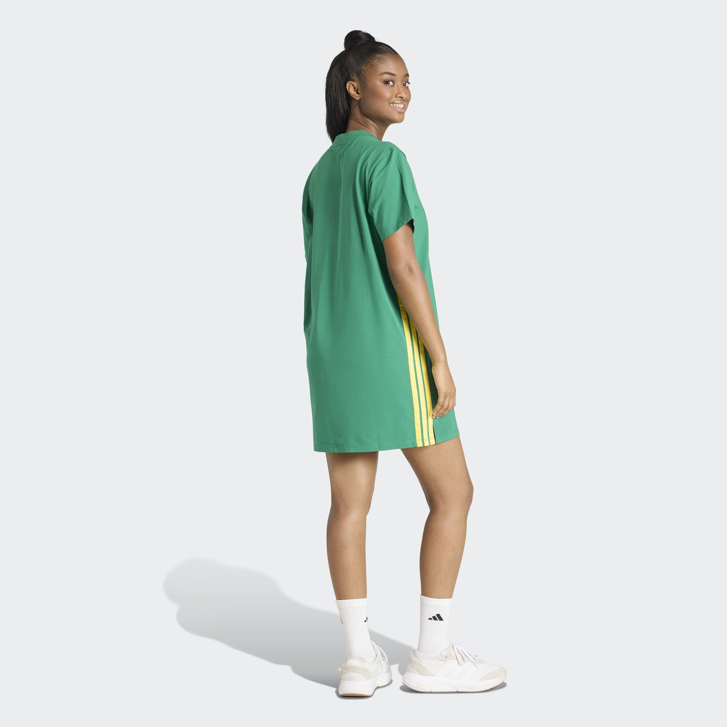 adidas Sportswear Shirtkleid ESSENTIALS -, 3-STREIFEN, SINGLE JERSEY