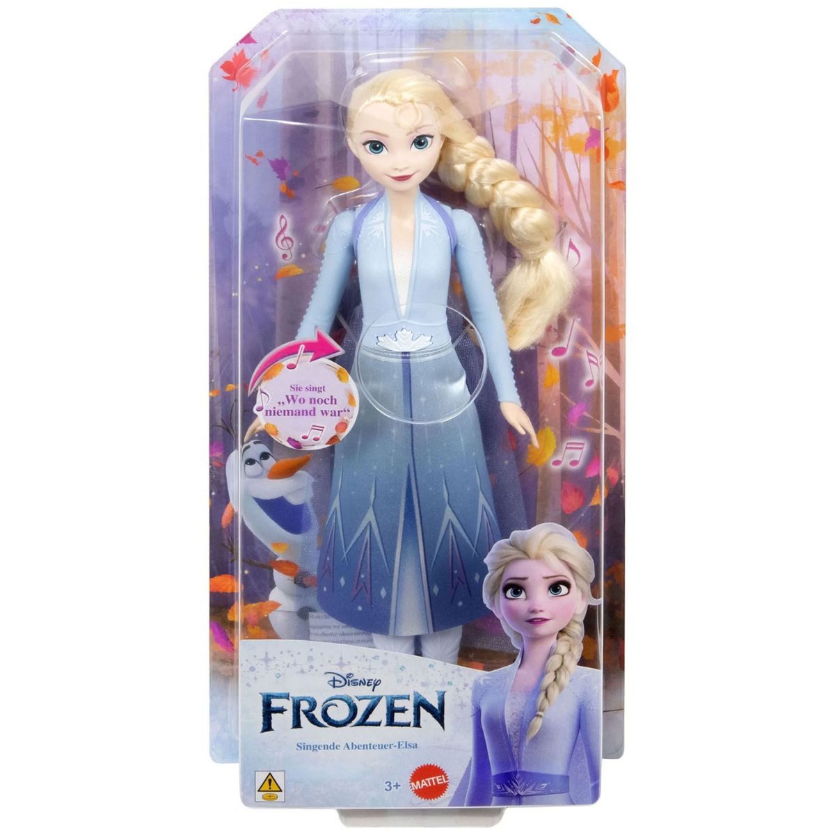 Mattel® Stehpuppe Mattel HXD32 - Disney Frozen - Singende Elsa, 'Wo noch niemand war'