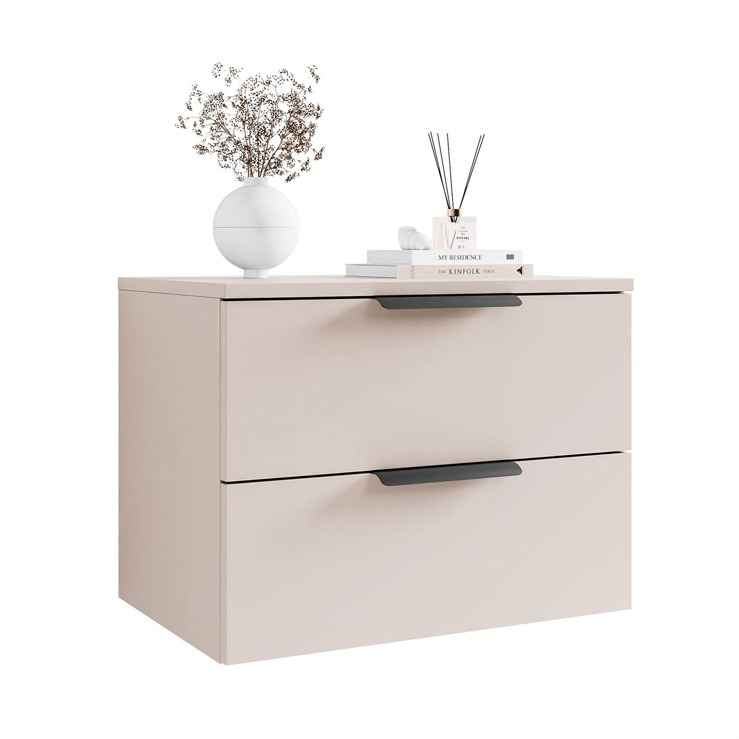 Lookway Nachttisch LINA 2S Kaschmir mit günstig online kaufen