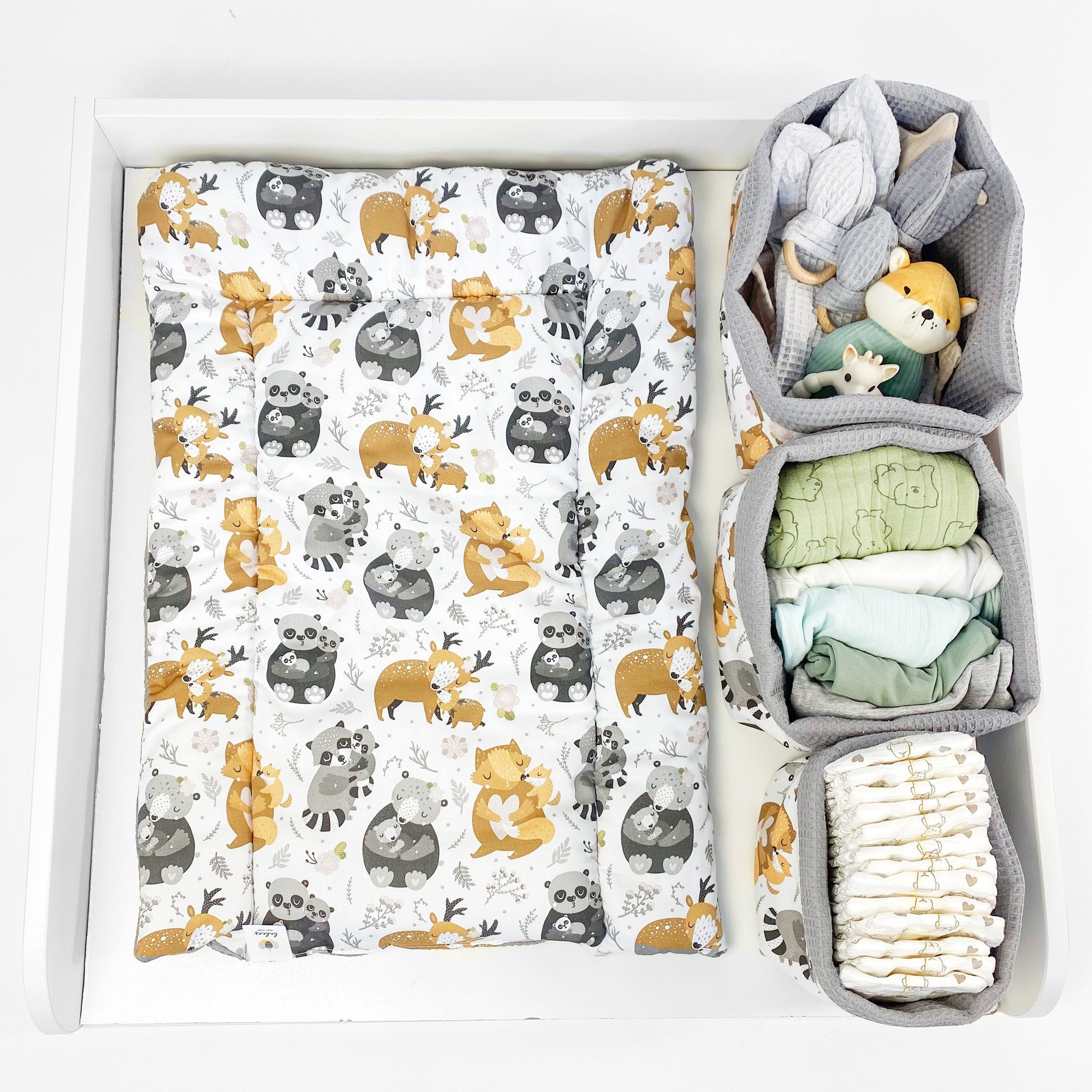 BABEES Organizer Aufbewahrungskorb Wickeltisch Baby, Körbchen günstig online kaufen