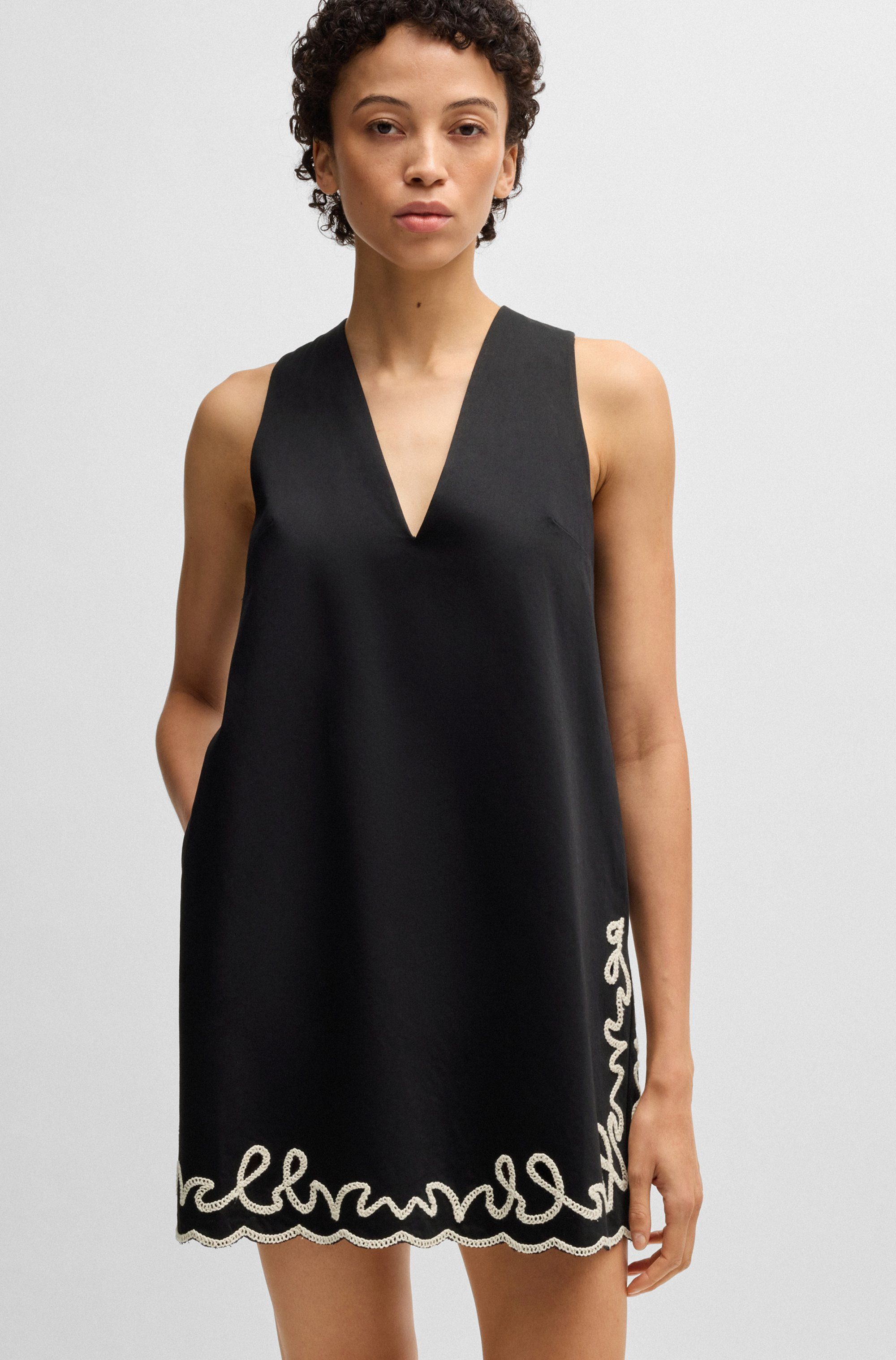 BOSS ORANGE Blusenkleid Dembrolai Premium Damenmode günstig online kaufen