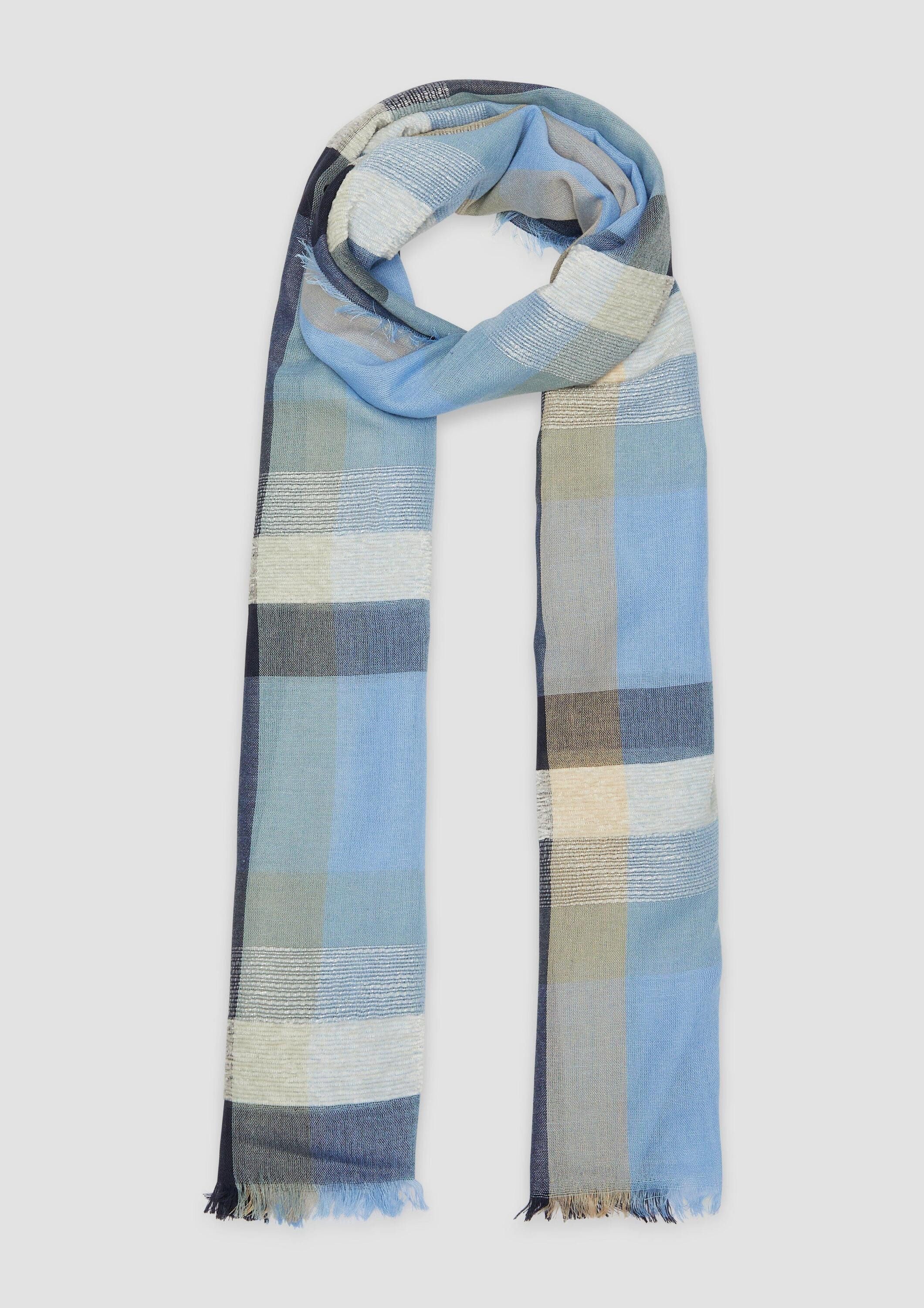 s.Oliver Schal Tuch, Schal mit Karo-Print günstig online kaufen