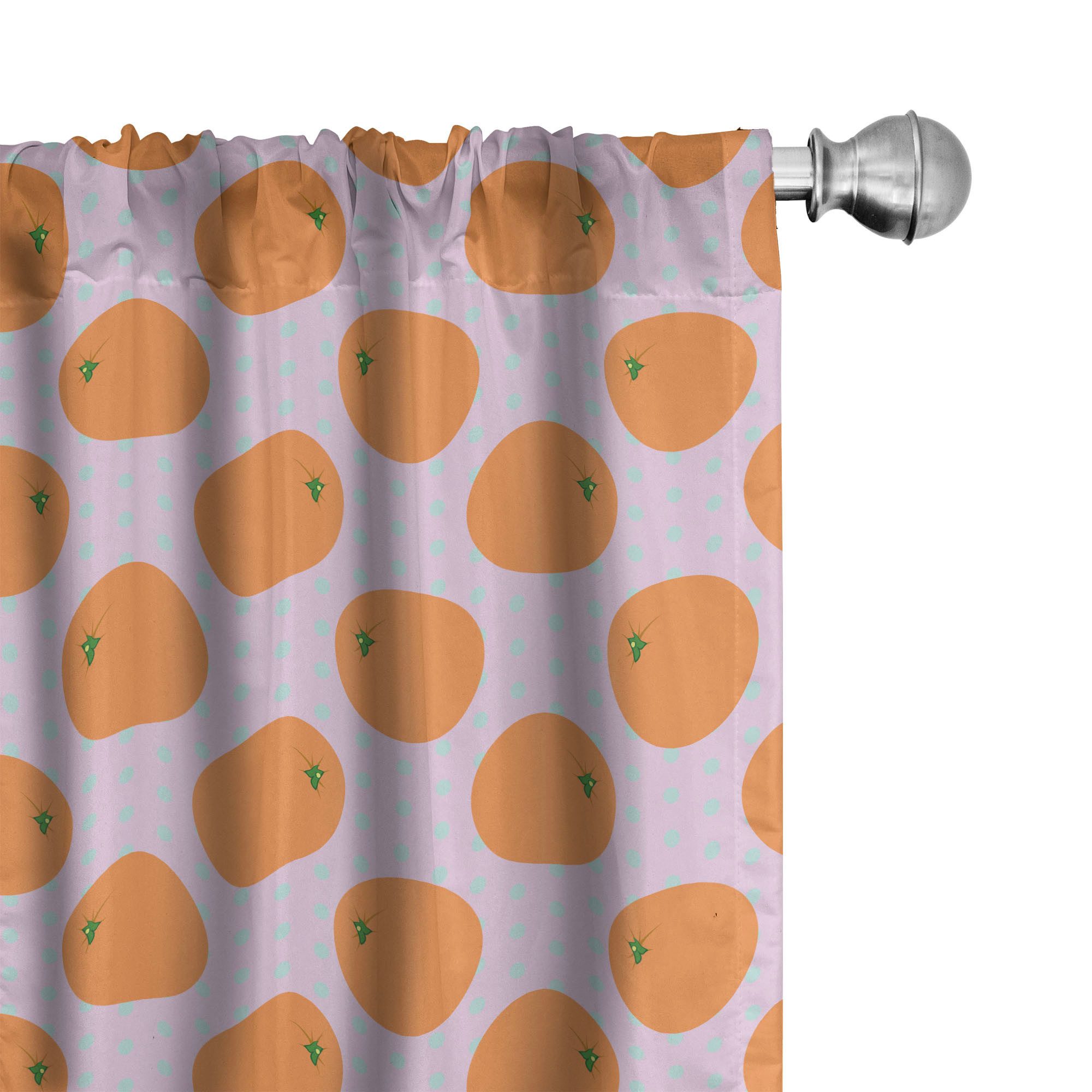 Abakuhaus Gardine Vorhang für Wohnzimmer Schlafzimmer Dekor, Microfaser, Or günstig online kaufen