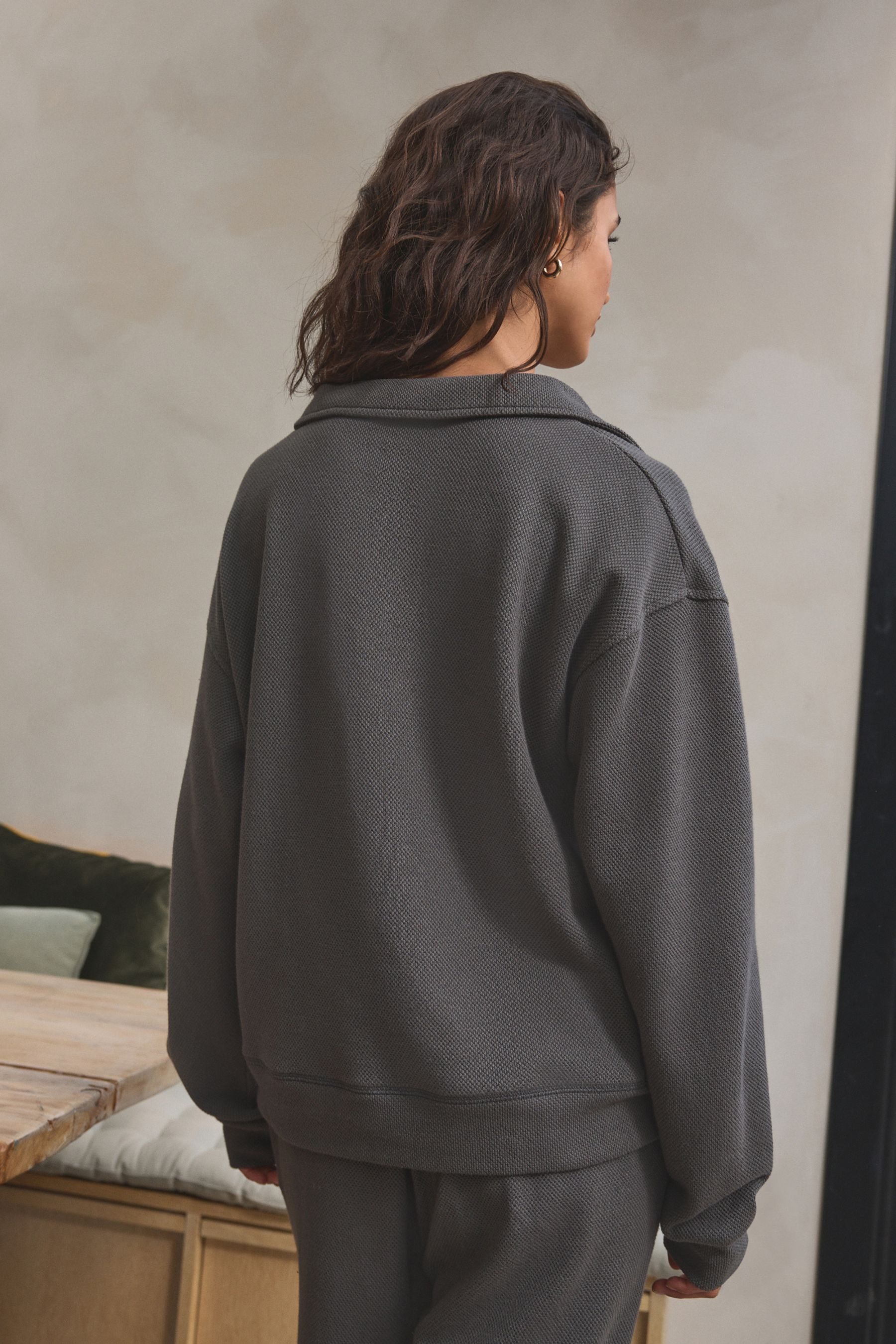 Next Sweatshirt Sweatshirt mit Kragen in günstig online kaufen