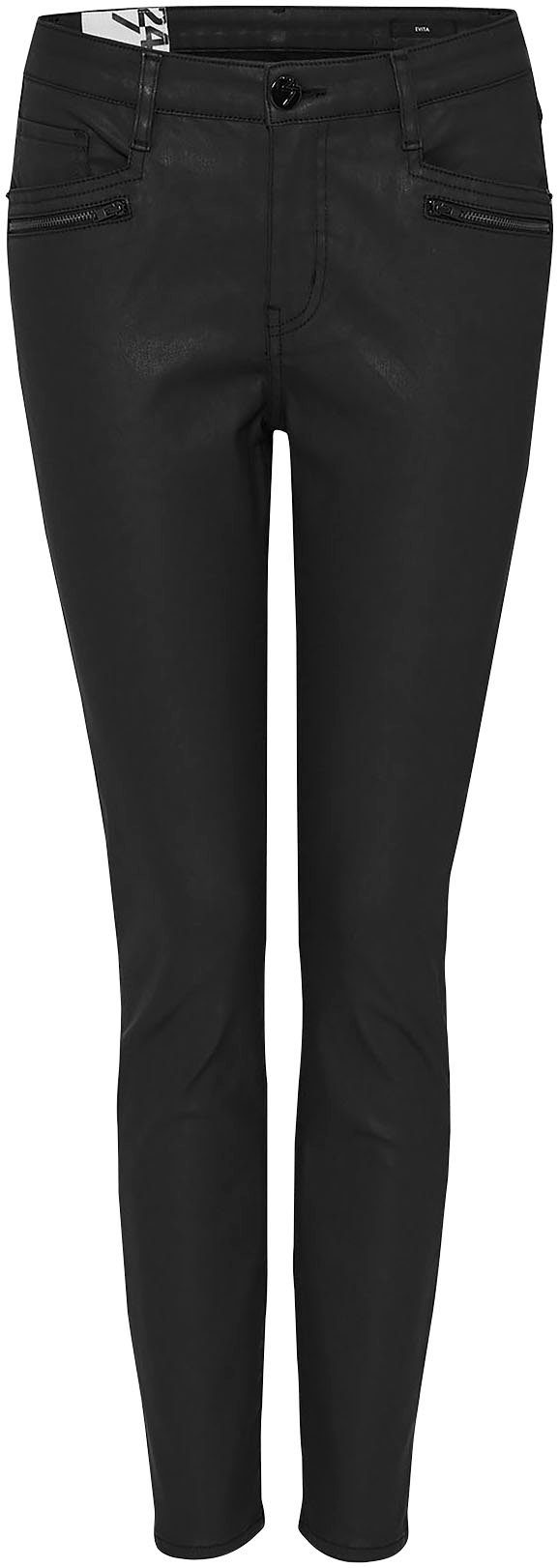 OPUS 5-Pocket-Hose Evita mit schwarz Rießverschluss-Faketaschen