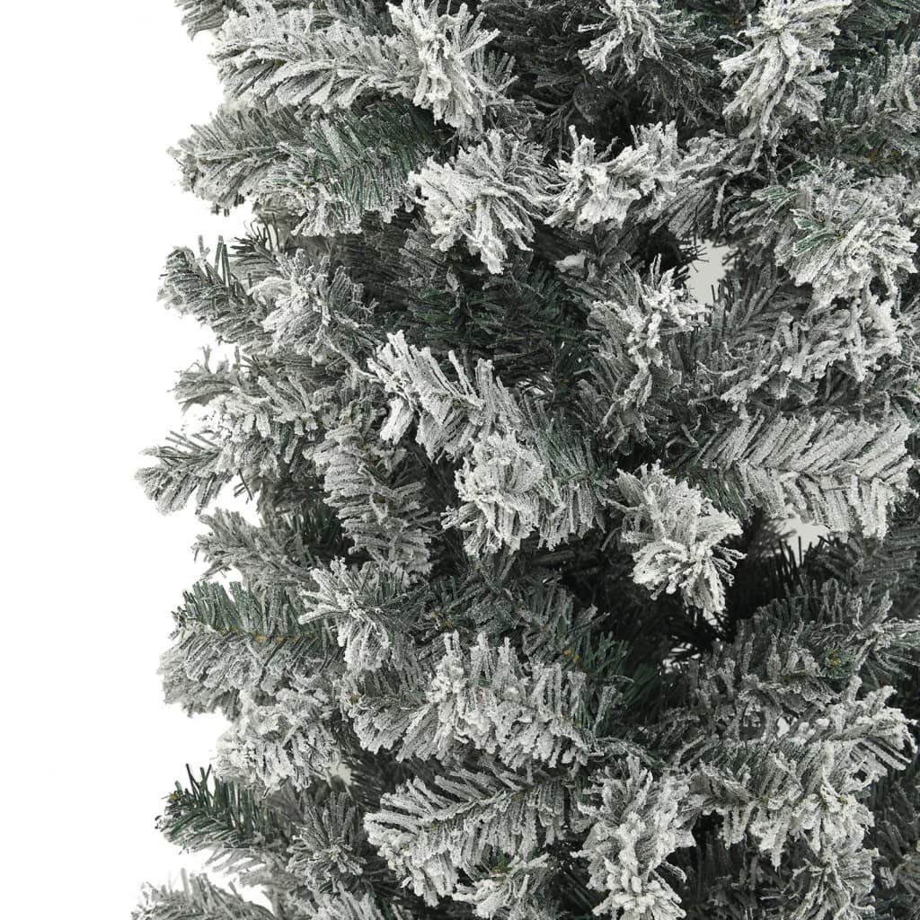 DOTMALL vidaXL und Weihnachtsbaum grün cm Weiß Weihnachtsgirlande Künstlicher Beschneit 240