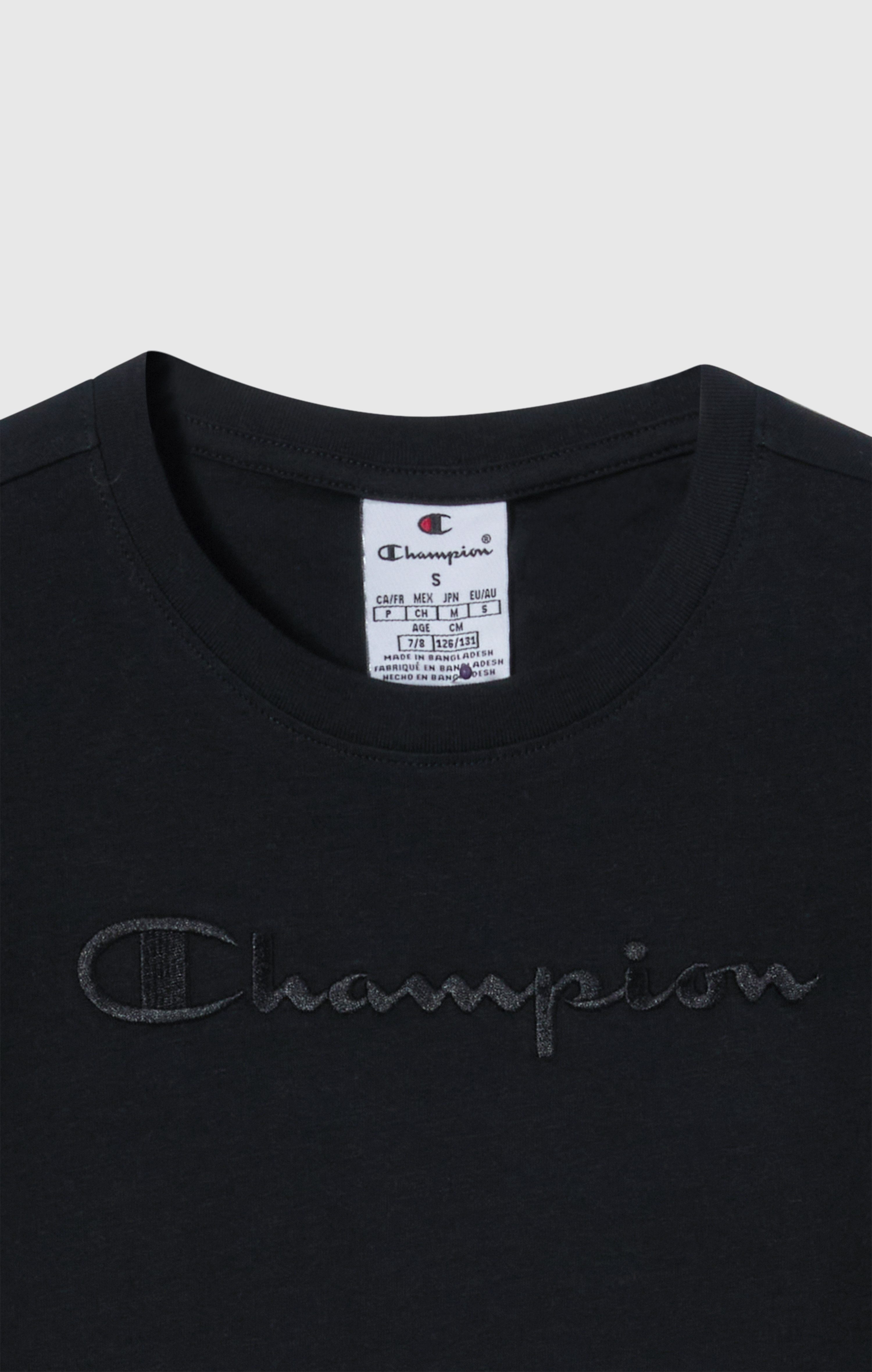 Champion T-Shirt ICONS Crewneck T-Shirt für Kinder und Jugendliche, Kurzarm, mit Rundhalsausschnitt