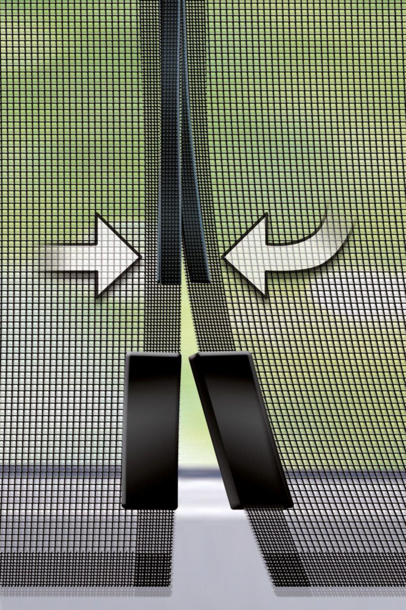 SCHELLENBERG Insektenschutz-Vorhang Magnetvorhang für Balkontür und Terrassentür, (Set, 1-St), Fliegengitter ohne bohren, 90 x 210 cm oder 120 x 240 cm, anthraz – Bild 4 von 5