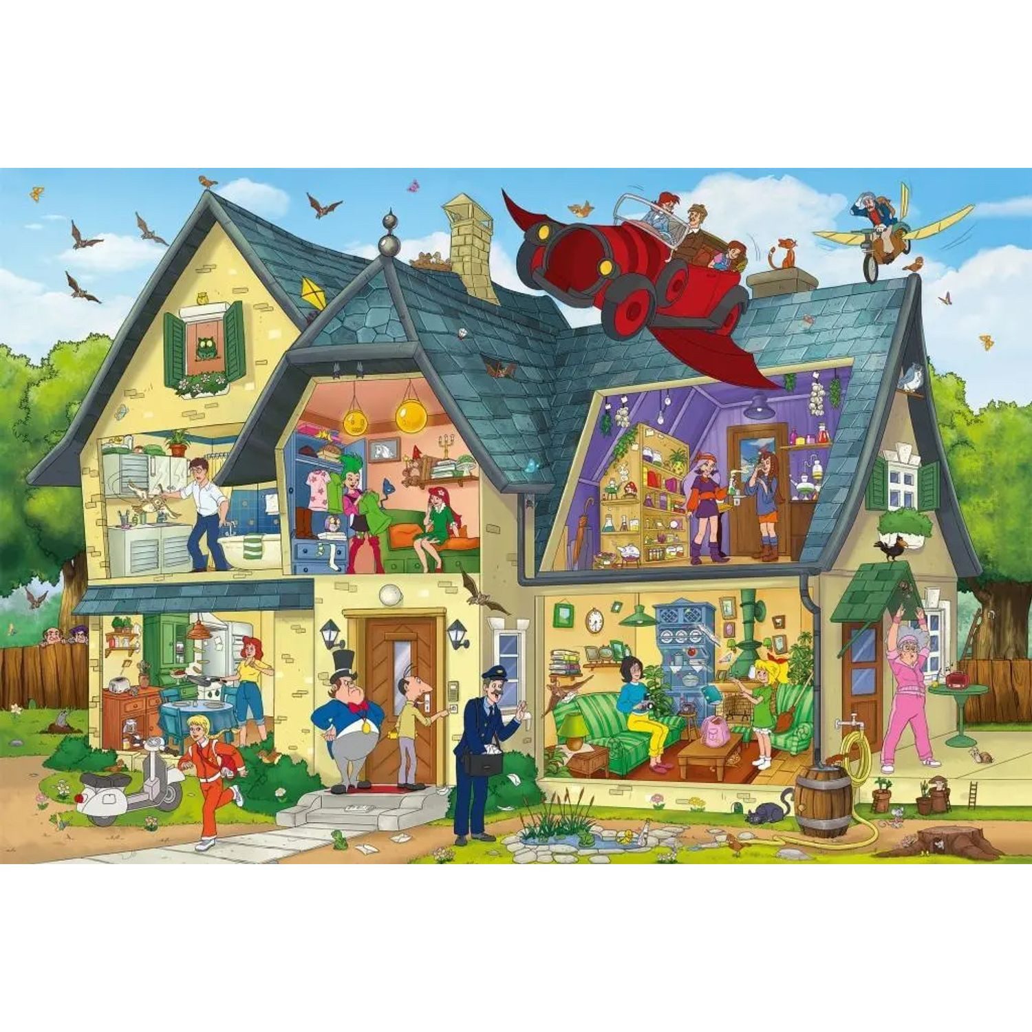 Schmidt Spiele Puzzle Bibi Blocksberg, Bei Blocksbergs ist was los! Puzzle100 Teile, 100 Puzzleteile