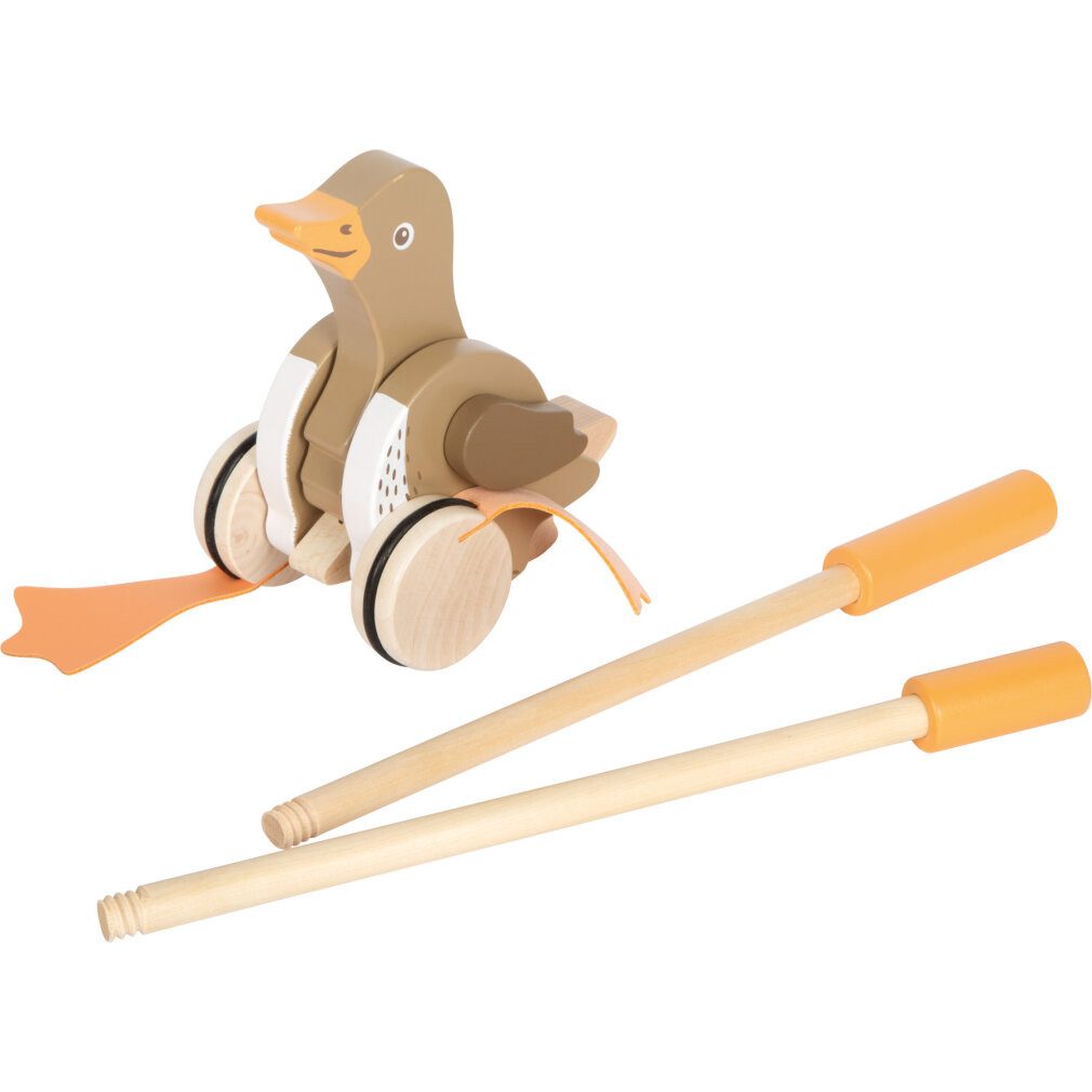 Small Foot Nachziehspielzeug Schiebetier Ente mit beweglichem Kopf