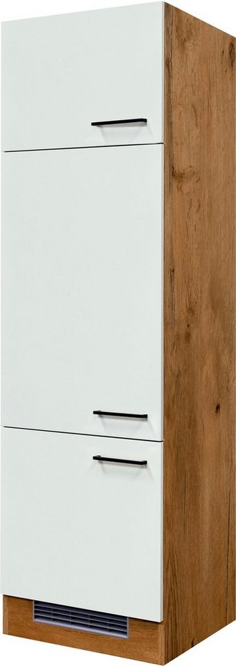 Flex-Well Küche Vintea, 60 cm breit, 200 cm hoch, inklusive Kühlschrank