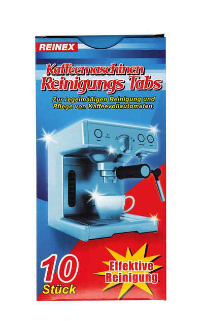 Reinex 10x Kaffeevollautomaten Reiniger 2g Tabs Reinigung Fettlöser 15 Kaffeefettlöser (Kaffeemaschinen)