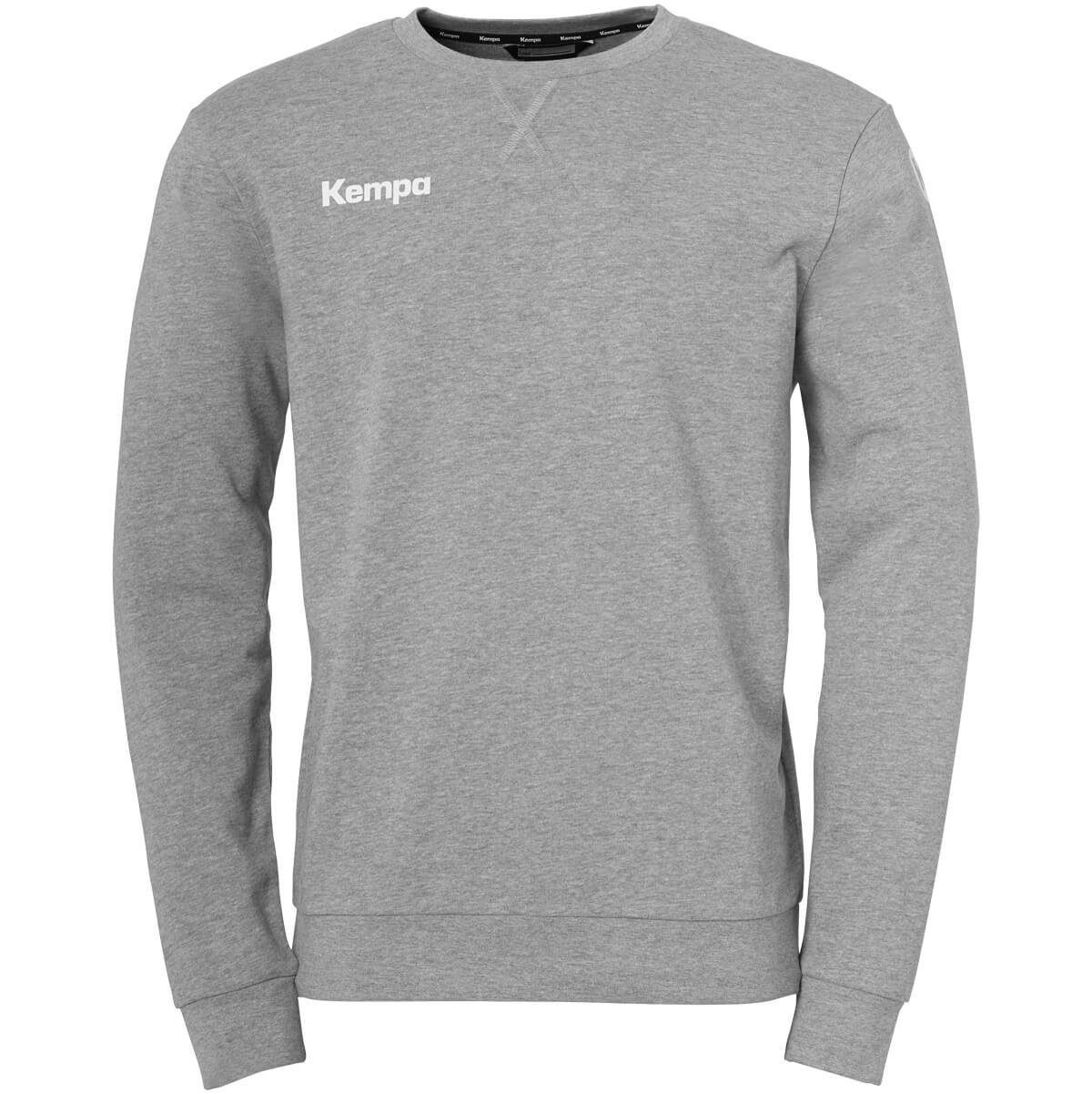 Langarmshirt melange grau atmungsaktiv (1-tlg) TRAININGSTOP Kempa dark Kempa Sweatshirt