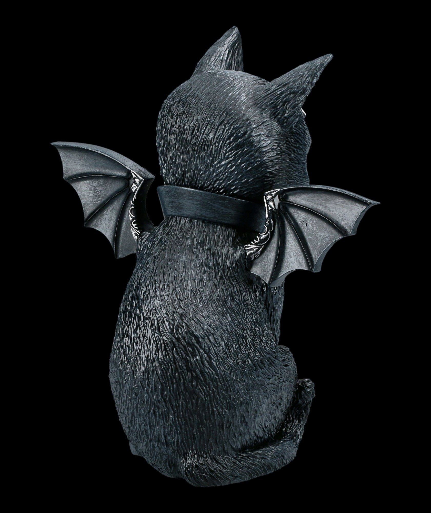 Tierfigur Now Deko Okkulte - - Figuren Fantasy Katzenfigur Flügeln mit Gothic Nemesis Malpuss GmbH Shop groß