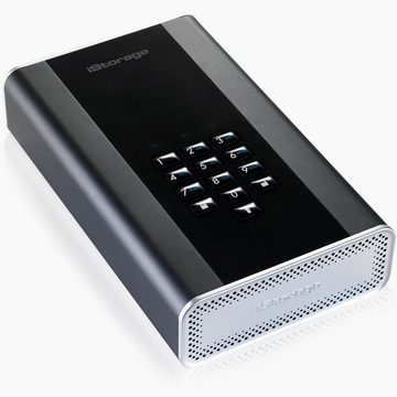 iStorage diskAshur DT2 externe HDD-Festplatte (20 TB) 286 MB/S Lesegeschwindigkeit, 278 MB/S Schreibgeschwindigkeit