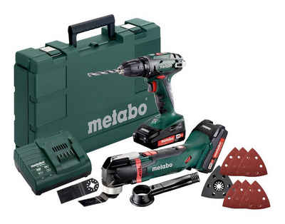 metabo Werkzeugset Combo Set 2.6.1 18V, Akku-Bohrschrauber BS 18 & Akku-Multitool MT 18 LTX m. 2 x 2 Ah Li