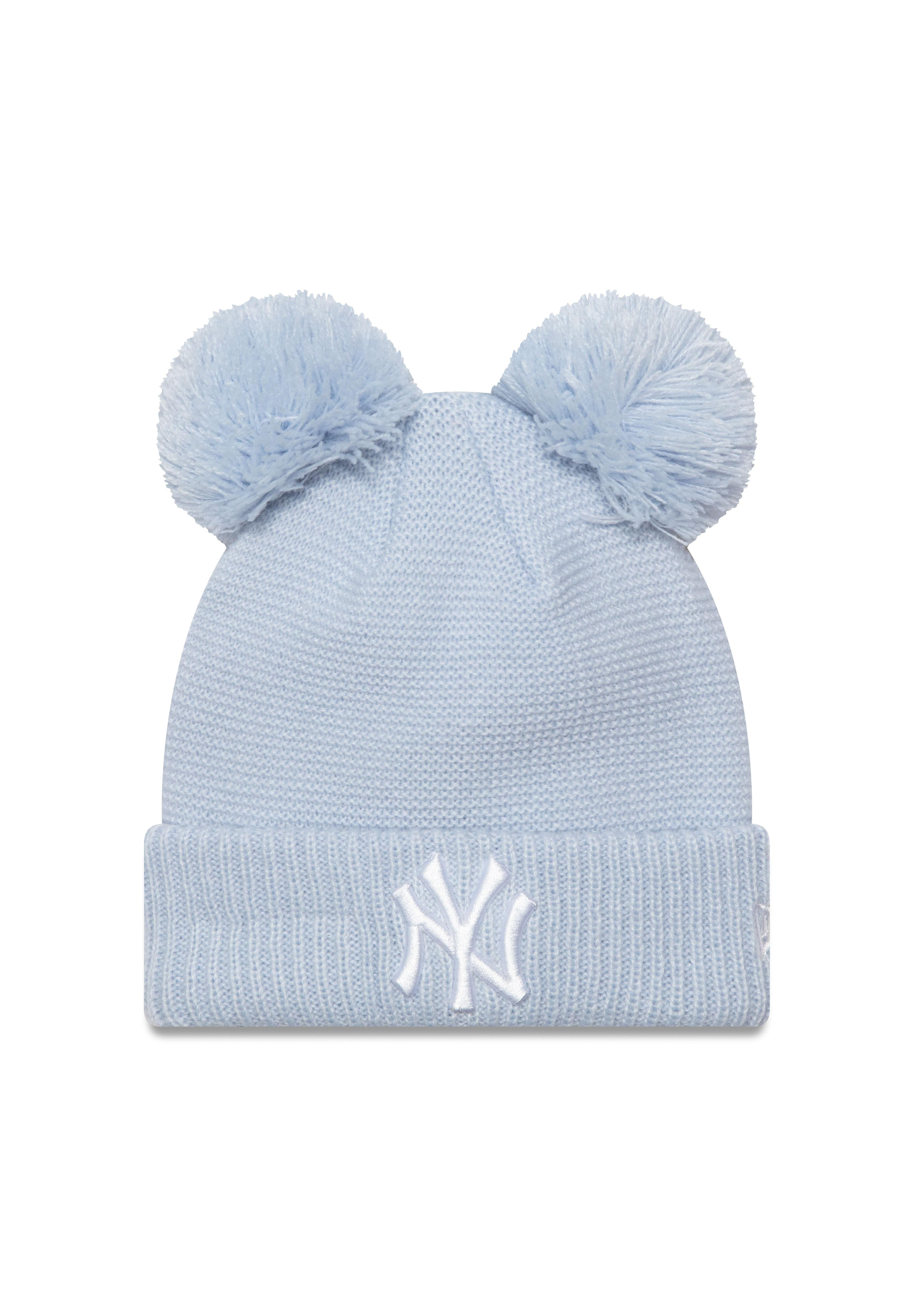 New Era Bommelmütze New York Yankees MLB Double Pom Cuff Knit Blau Bommelmütze für Kinder (1-St)