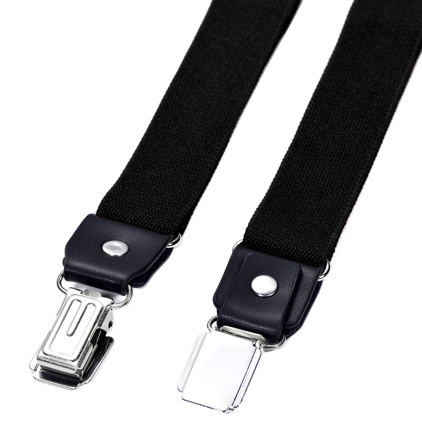 DonDon Hosenträger 2,5 cm breit (2er Set, 2-St) 2er Set, schmaler Hosenträger Y-Form, farblich passende Fliege