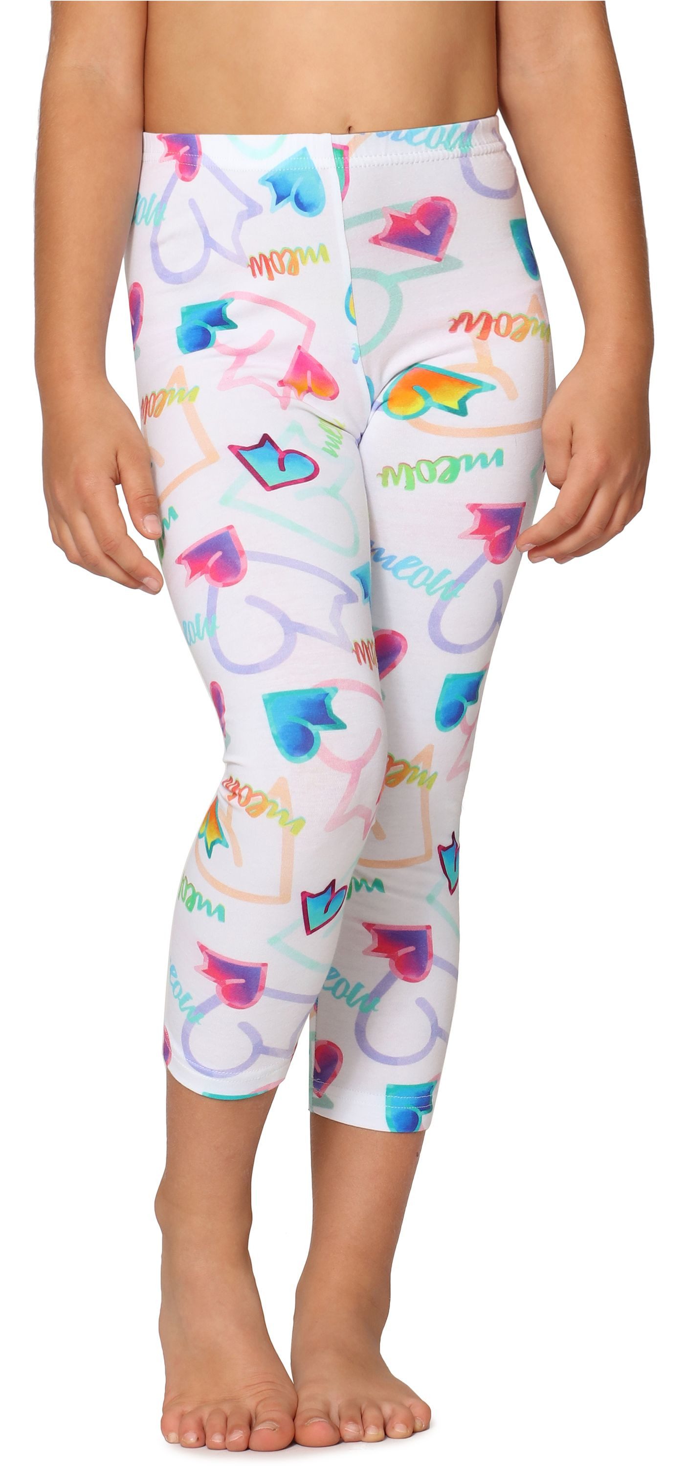 Leggings Mädchen 3/4 Capri Leggings MS10-405