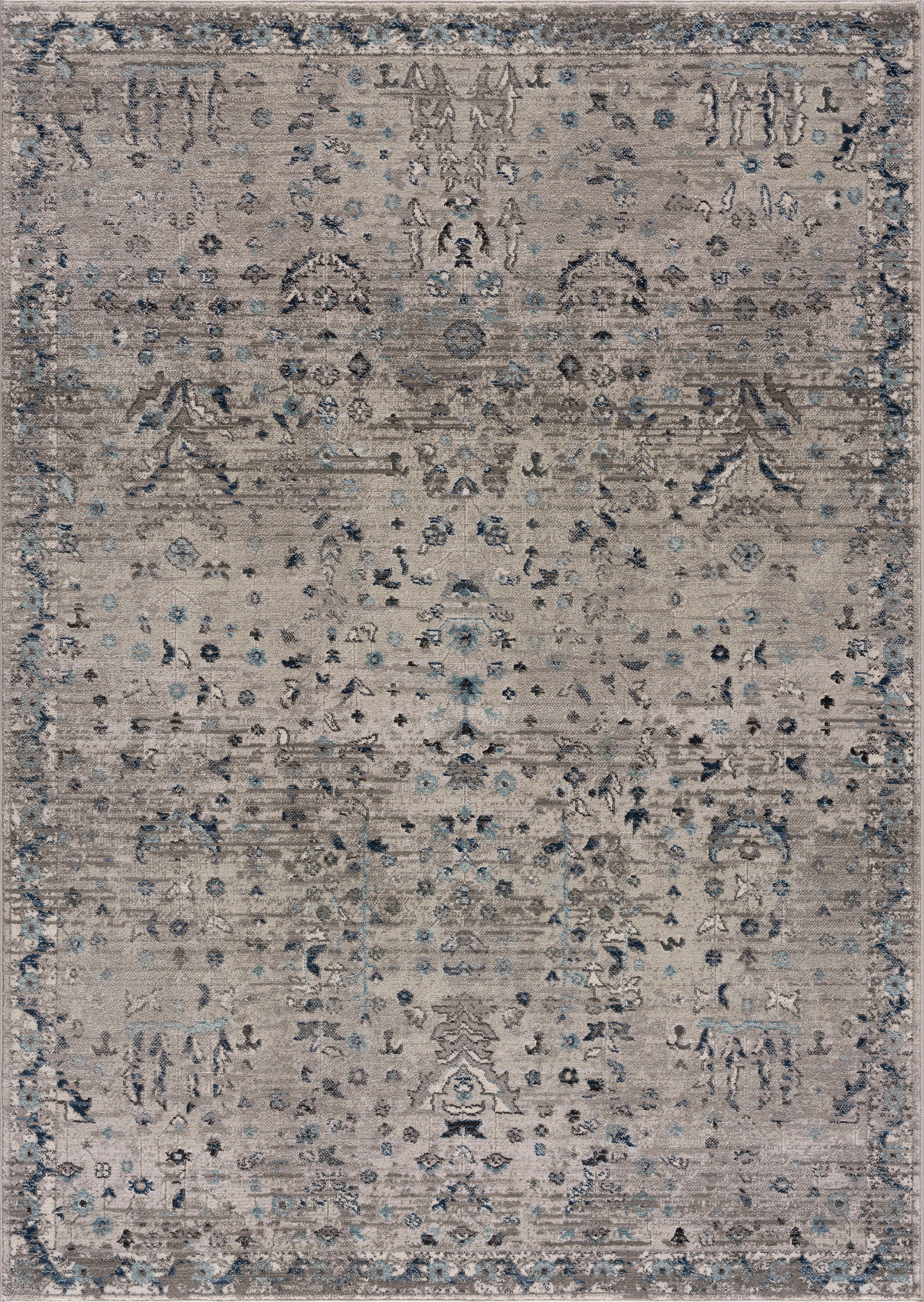 mm, Clovis, rechteckig, Home im Teppich affaire, Orient-Design, Höhe: grau Teppich 11 Vintage Bordüre, mit