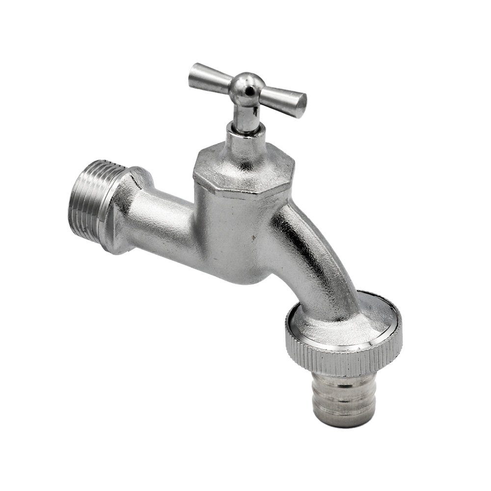 Auslaufventil Messing Ventilauslaufhahn Wasserhahn 3/4 Zoll DN20 mit Schlauchtülle