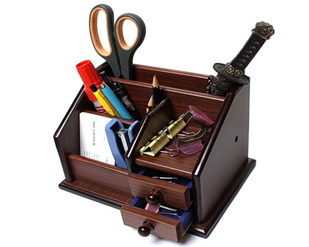 Yudu Schreibtischaufsatz Schreibtischorganizer Schreibtischständer Stifthal günstig online kaufen