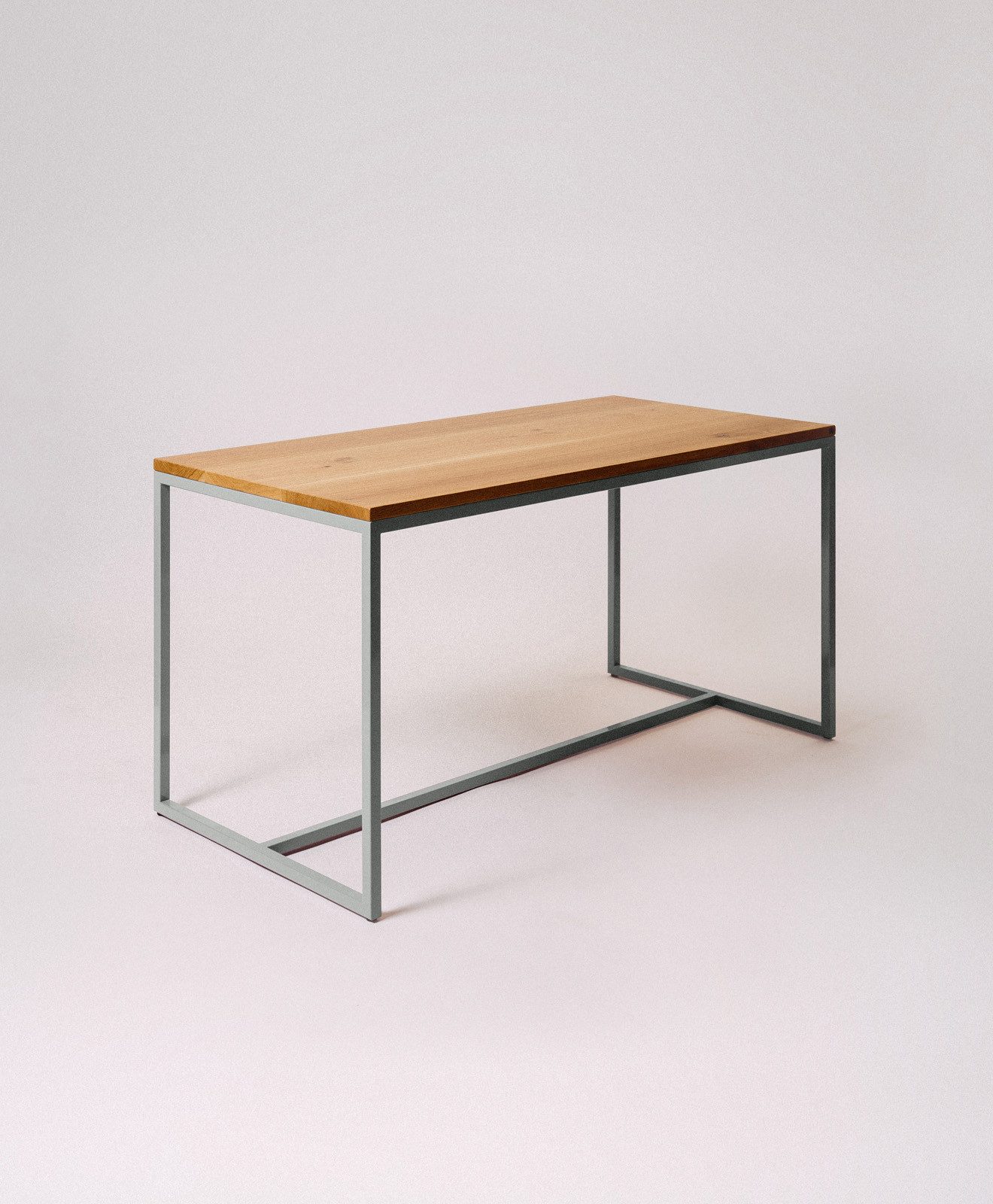 KAWENTSMANN Esstisch TALON Massivholztisch mit pulverbeschichtetem Stahlgestell (Tisch), aus massiver Eiche, mit Stahlgestell, Made in Germany, RAL-Farben