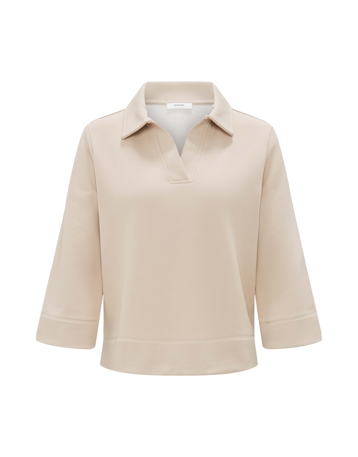 OPUS Sweatshirt Poloshirt GONUT Regular aus Baumwoll Mix günstig online kaufen