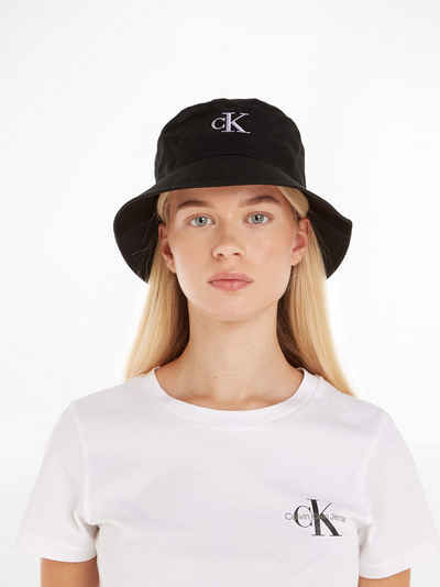 Calvin Klein Jeans Fischerhut MONOGRAM EMBRO BUCKET HAT mit Logostickerei