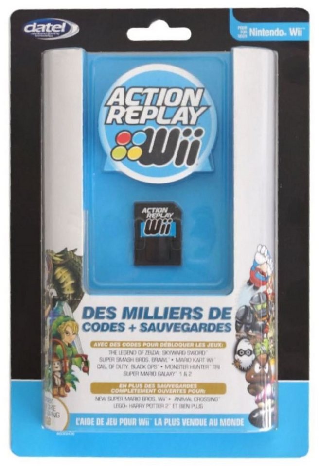 Datel »Action Replay Cheat-Modul 1GB Adapter Power-Saves« Zubehör Nintendo  (Für Nintendo Wii, 1GB DS Speicherkarte mit integriertem USB Card-Reader,  Inklusive Max Media-Manager, Action Replay bietet Savegames unendlich Leben  unendlich Munition und vieles