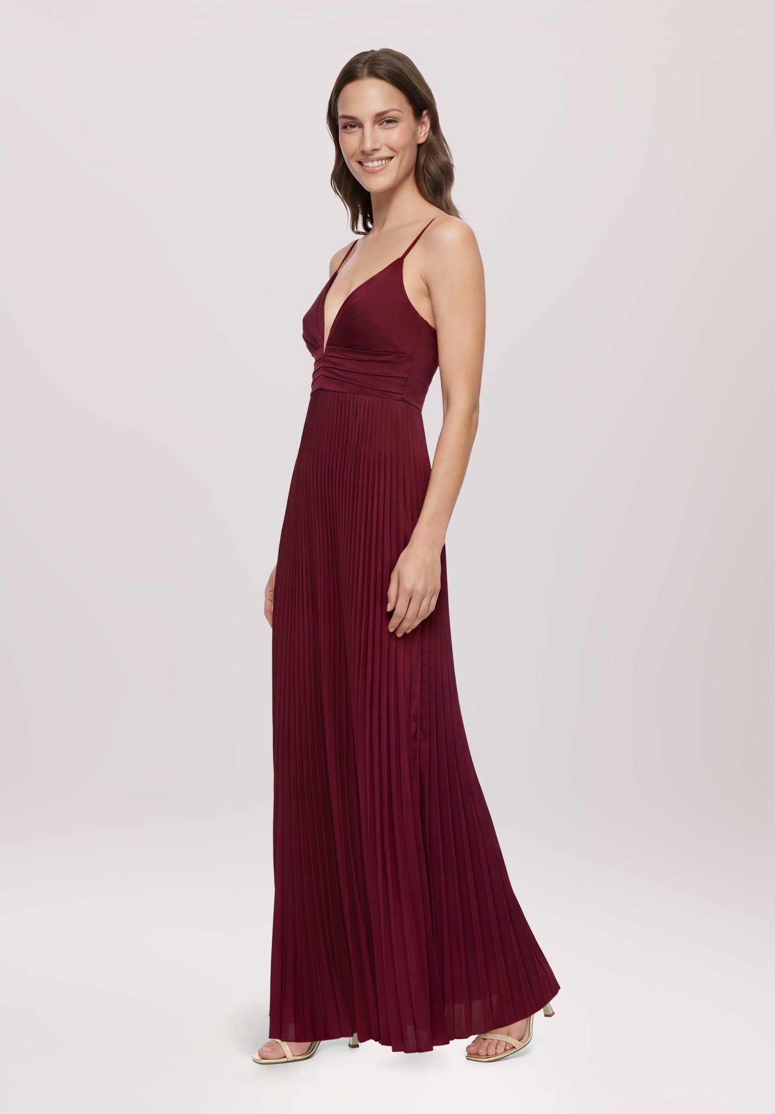 Vera Mont Chiffonkleid Damen mit V-Ausschnitt