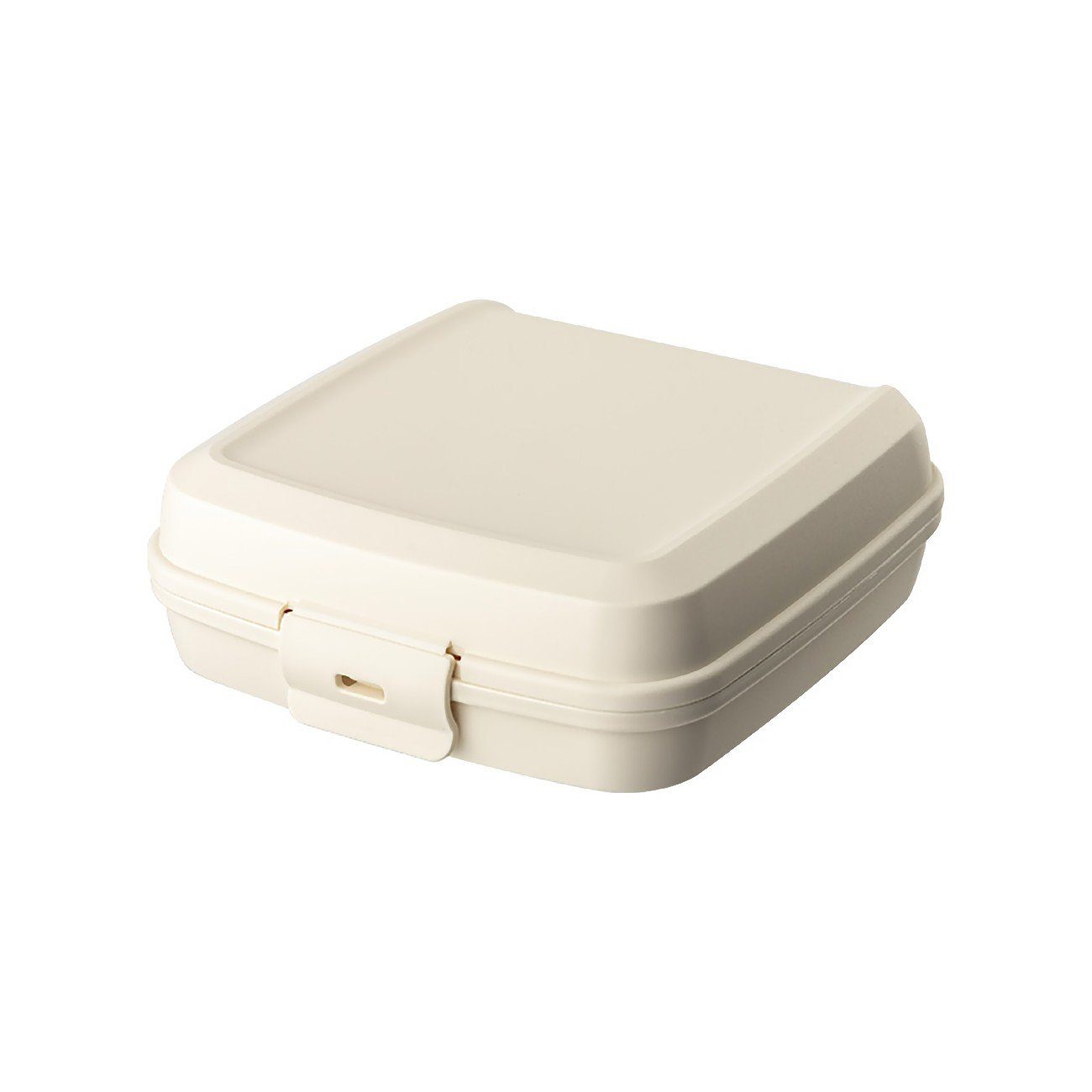 Engelland Lunchbox Brotdose mit Klickverschluss, Kunststoff (BPA-frei), (Vorteils-Set, 1-tlg., Ideal für Schule, Kindergarten und Arbeit), BPA frei, robuster Kunststoff, spülmaschinengeeignet Beige