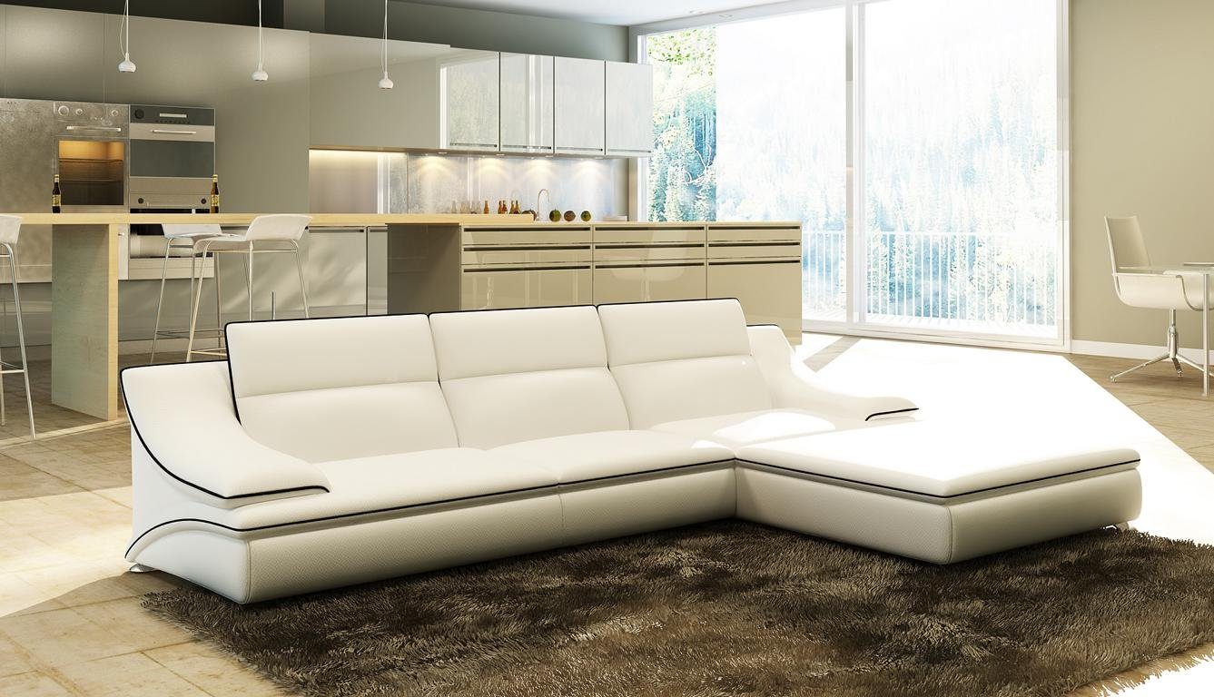 Polster Made Couch Sofas JVmoebel Ecksofa Eck Europe Wohnlandschaft in Leder XXL, Sofa Design