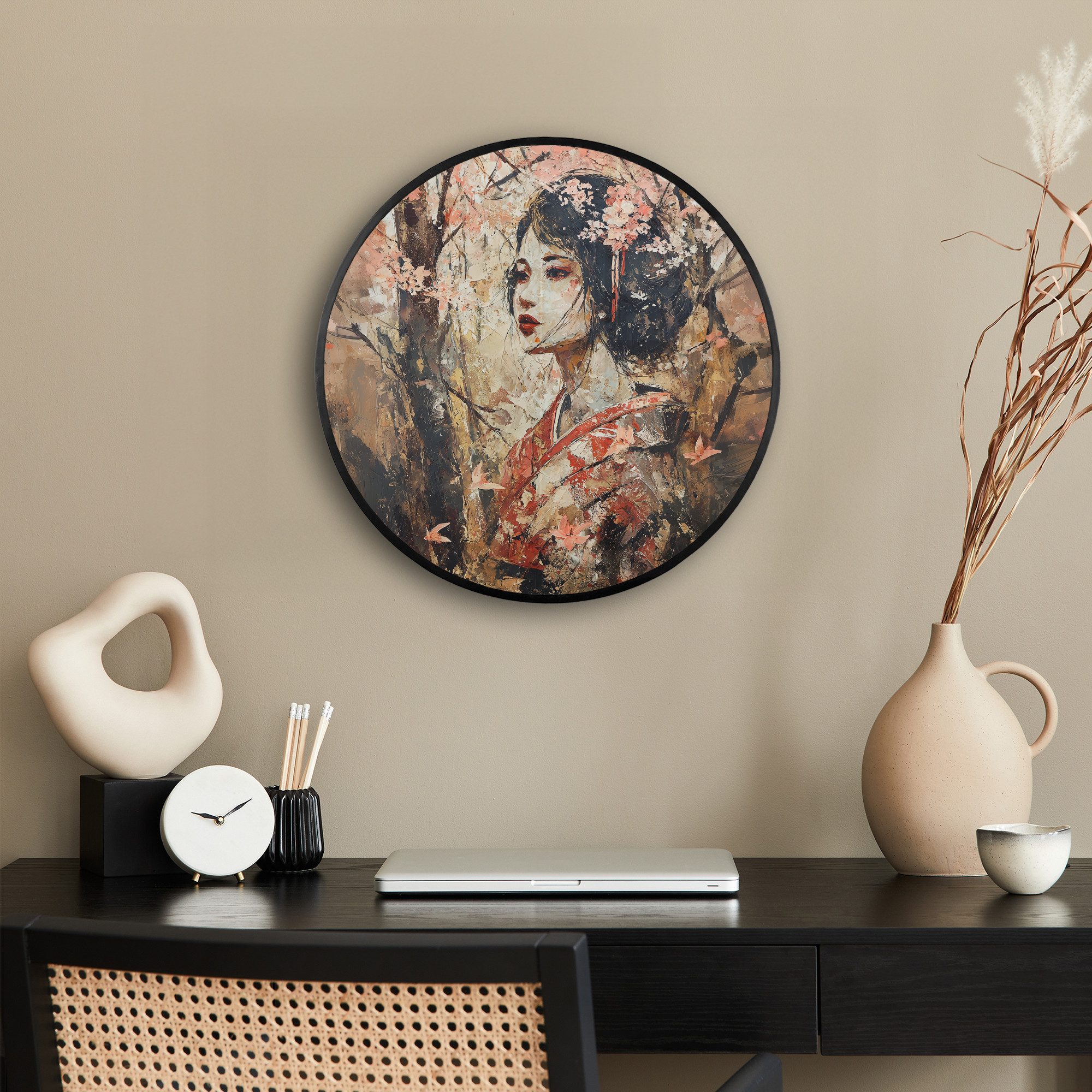 MuchoWow Poster Rund - Kimono - günstig online kaufen