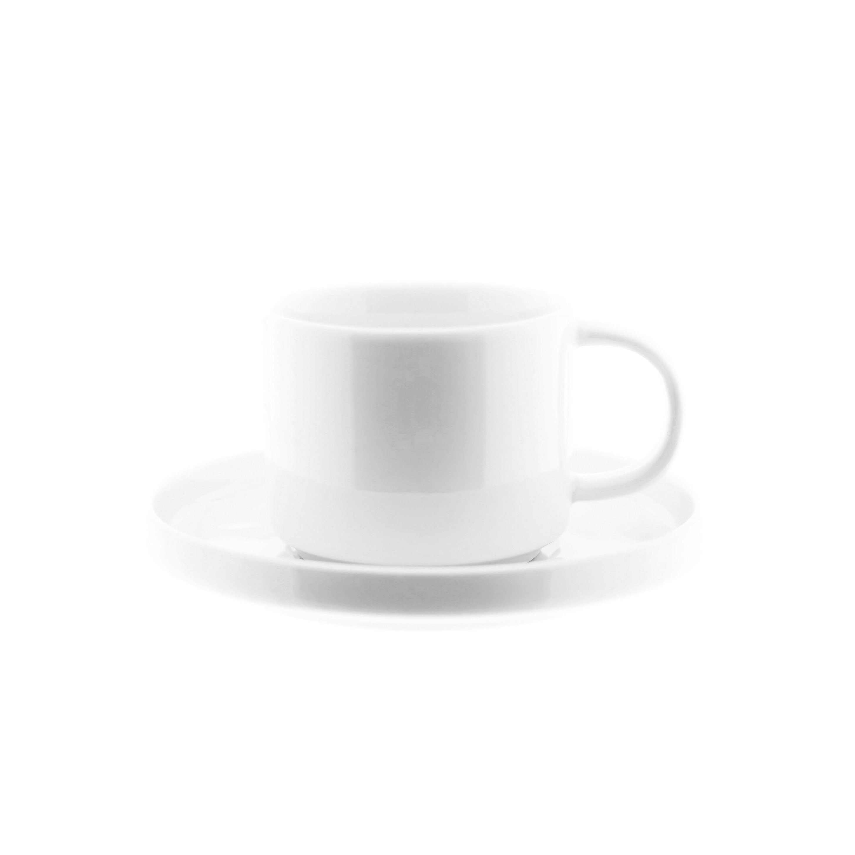 Mulex Espressotasse 12 Tlg. Mokkatassen-Set mit Untertasse Porzellan Mokkaservice 100 ml, 12-tlg.