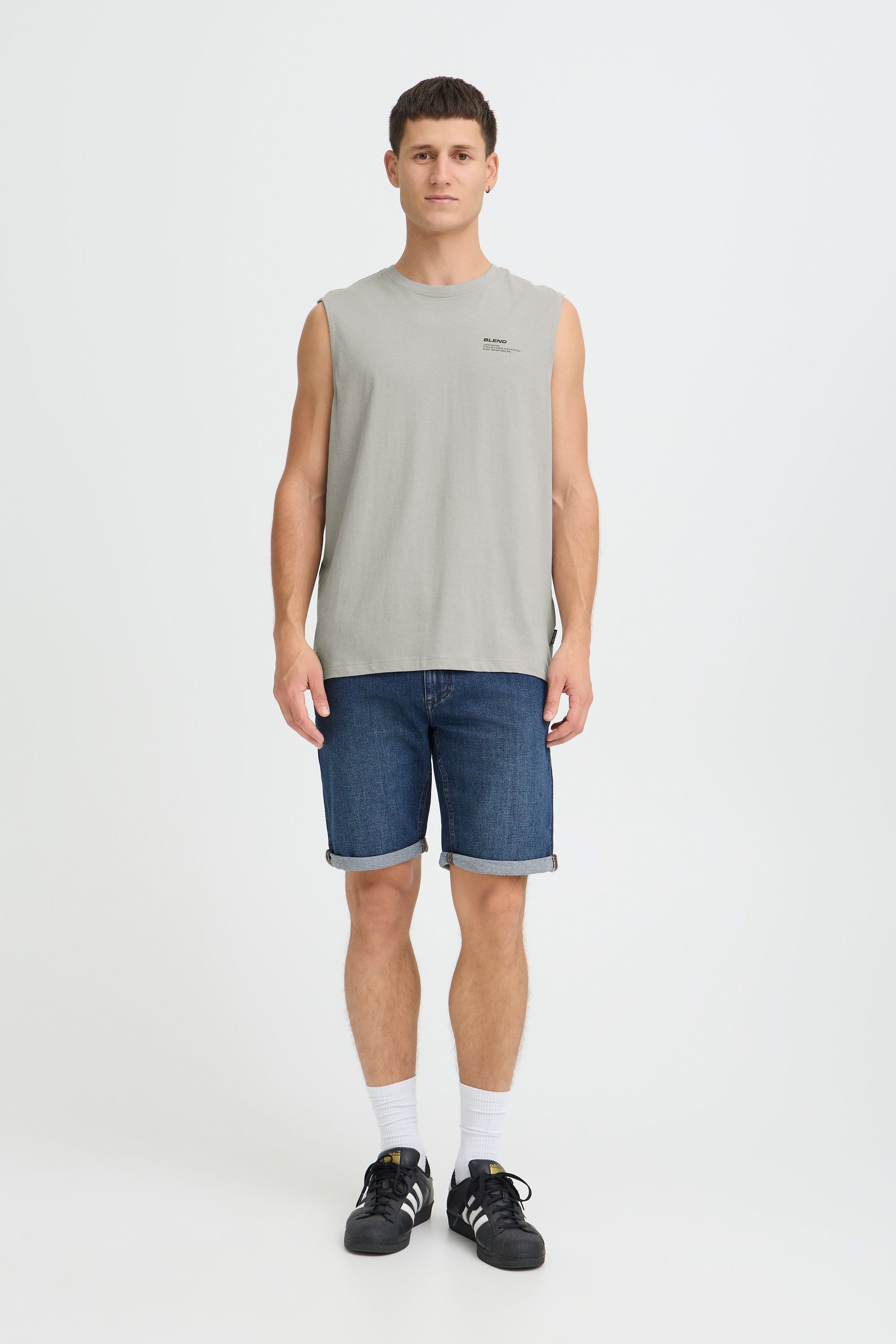 Blend Tanktop BHFlox Lässiges Tanktop mit Rippbündchen