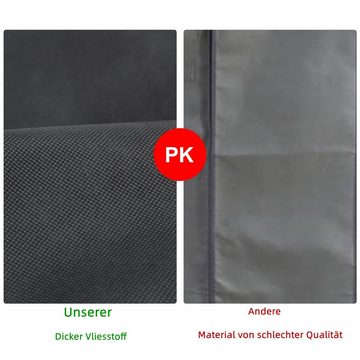 Randaco Sitzsack 5St.Kleidersack Kleiderhülle 100/128/150x60cm Kleiderschutz Schwarz (10 St)