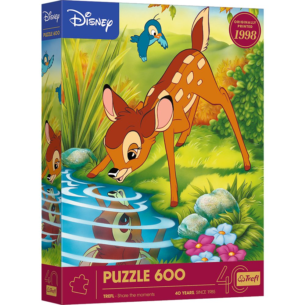 Trefl Puzzle Trefl, Disney Bambi, Trefl 40 Jahre, 600 Teile Puzzle, 600 Puzzleteile