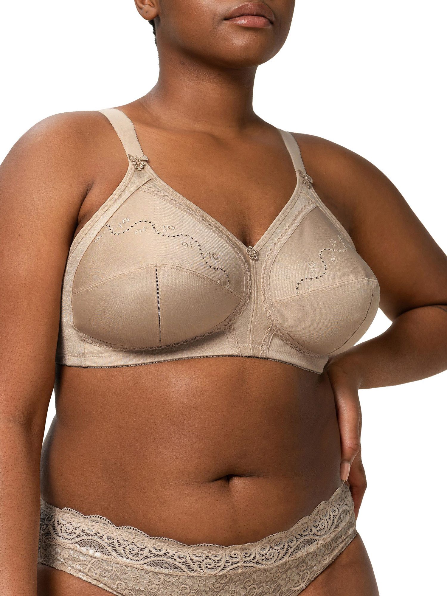 Triumph Bügelloser BH Doreen Cotton (2-tlg) Damen Frauen Mädchen